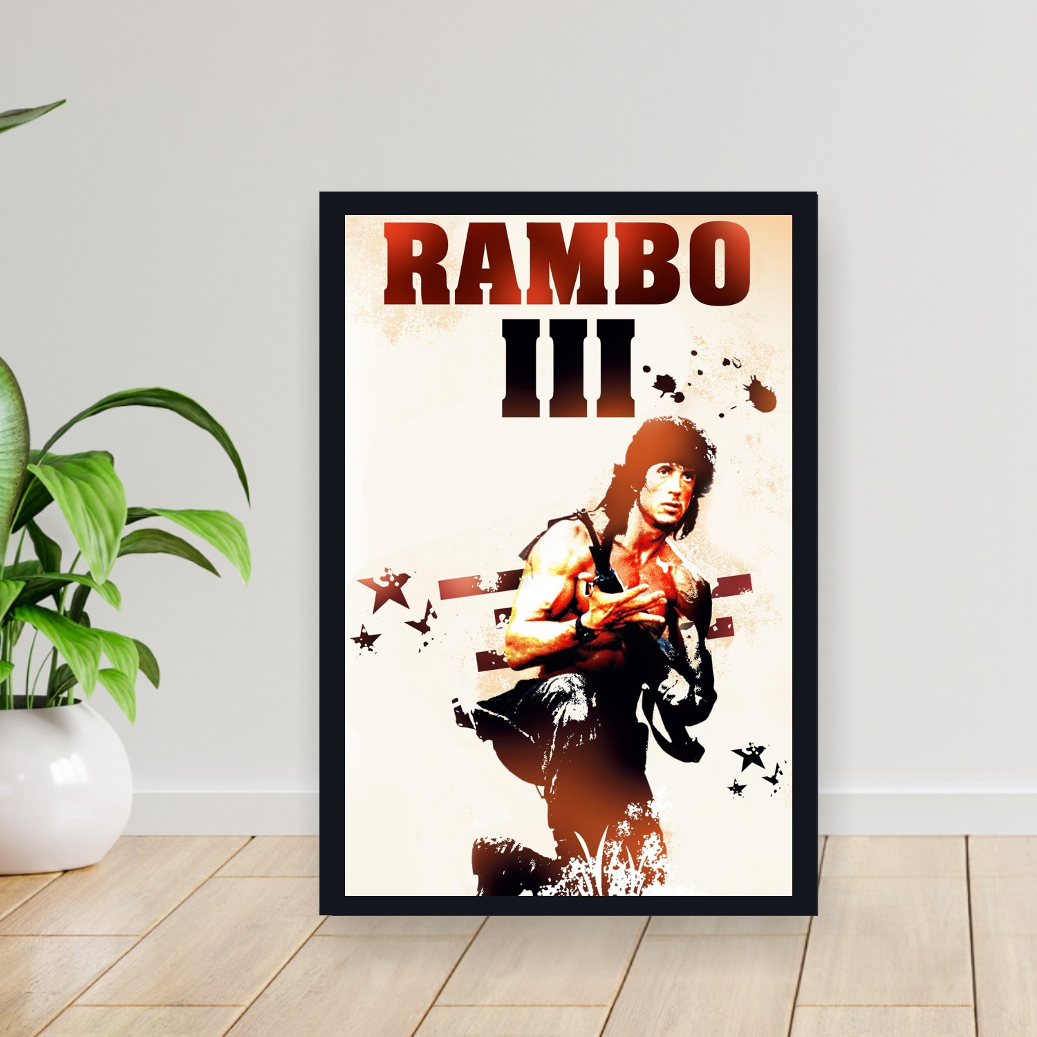 Cuadro 30x40cm Pelicula - Rambo III (1988)