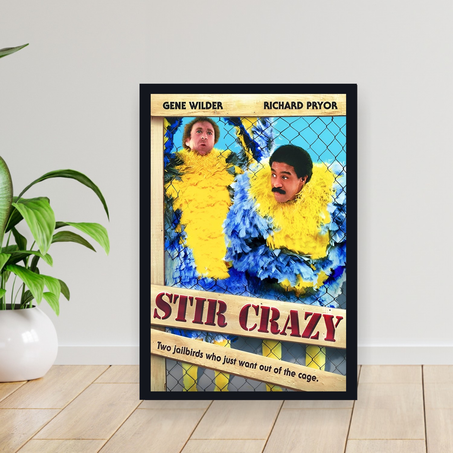 Cuadro 30x40cm Pelicula - Stir Crazy (1980)