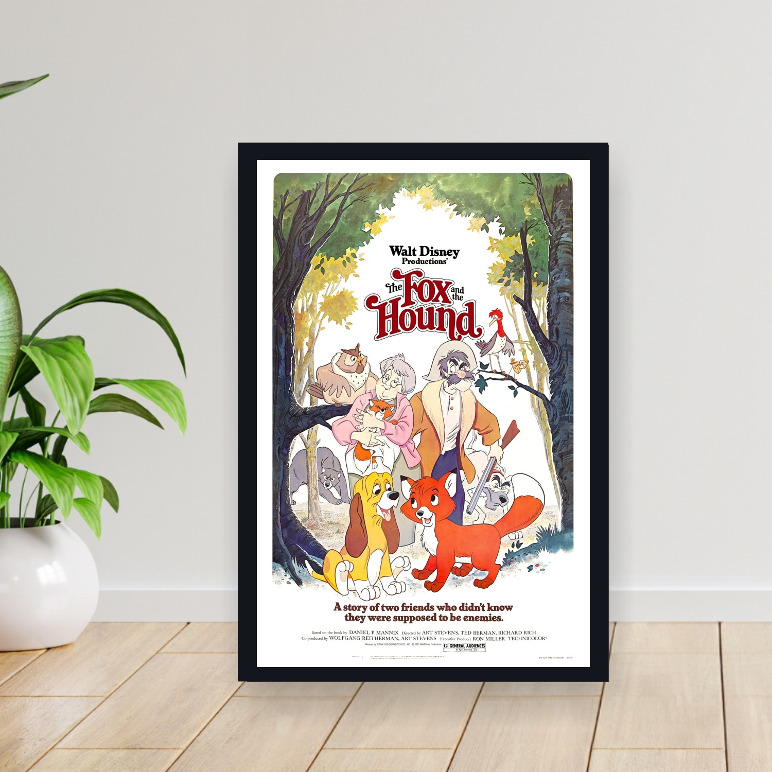 Cuadro 30x40cm Pelicula - The Fox and the Hound (1981)