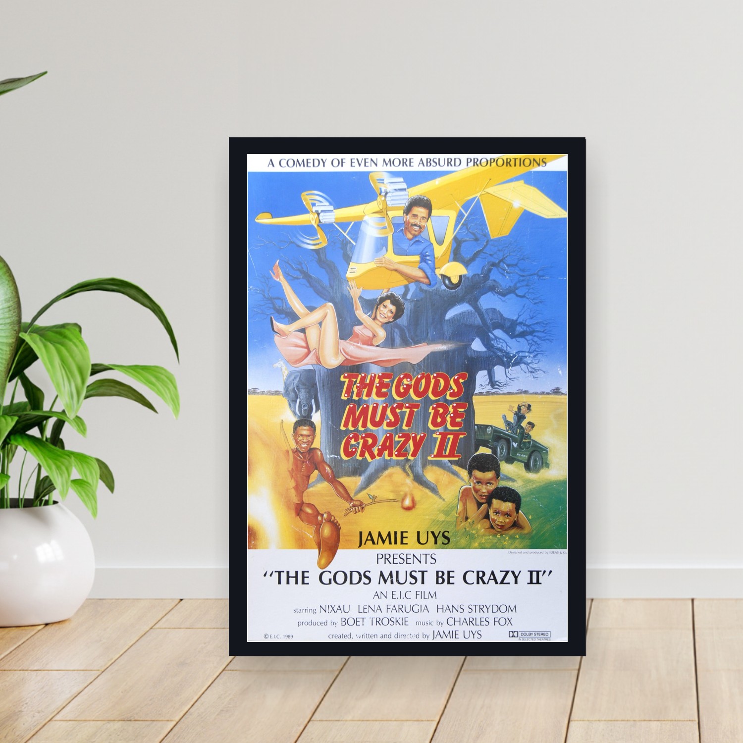 Cuadro 30x40cm Pelicula - The Gods Must Be Crazy II (1989)