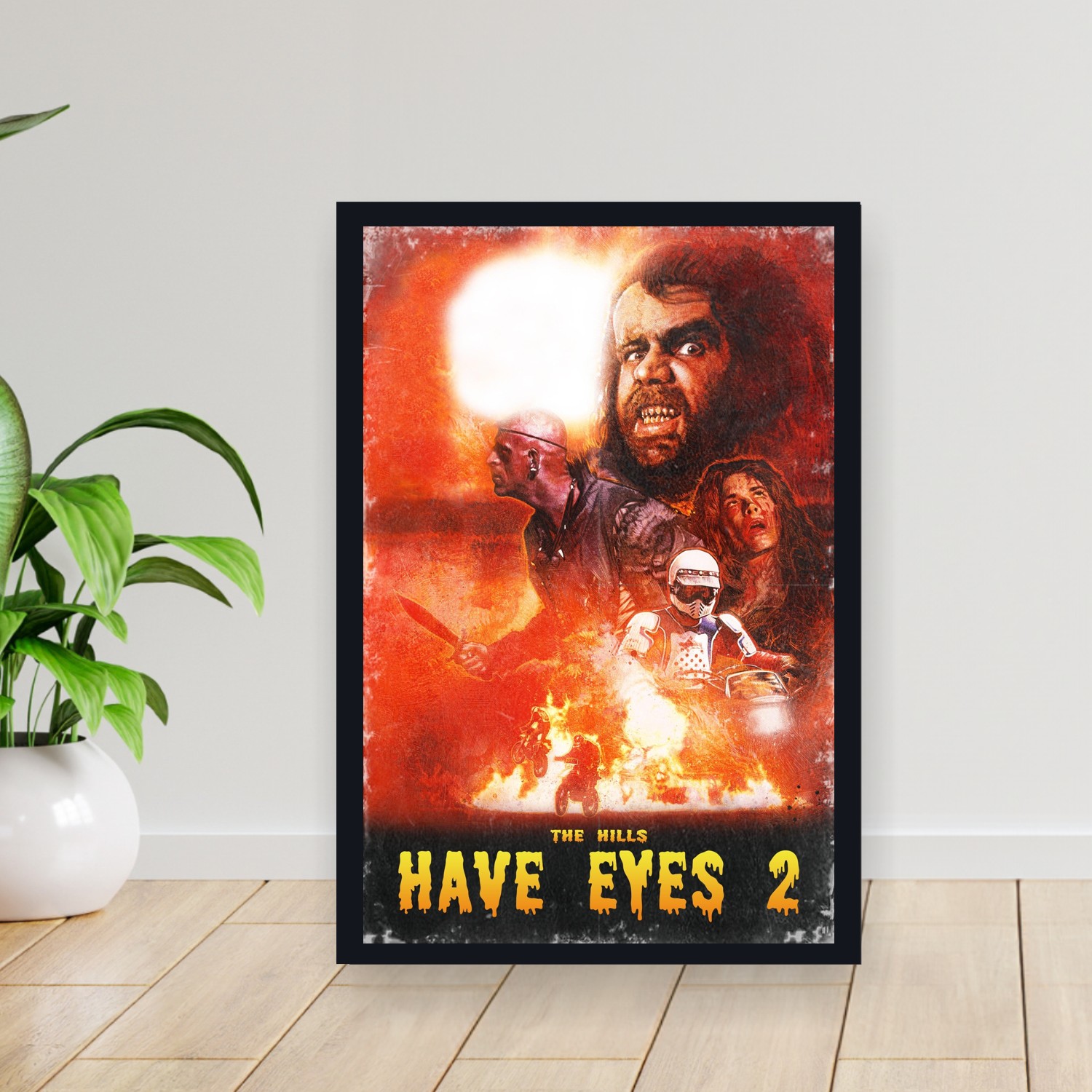 Cuadro 30x40cm Pelicula - The Hills Have Eyes Part 2 (1985)