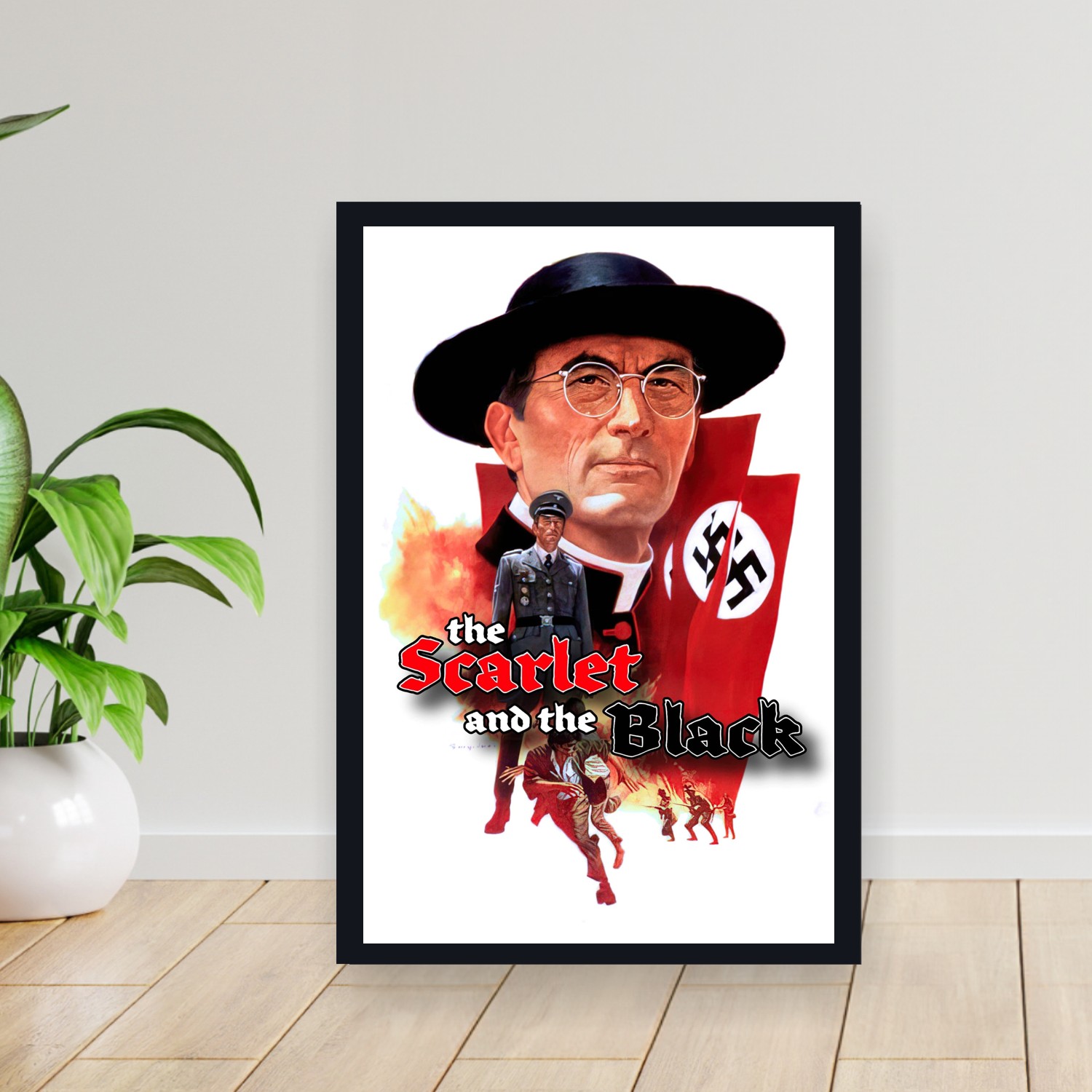 Cuadro 30x40cm Pelicula - The Scarlet and the Black (1983)