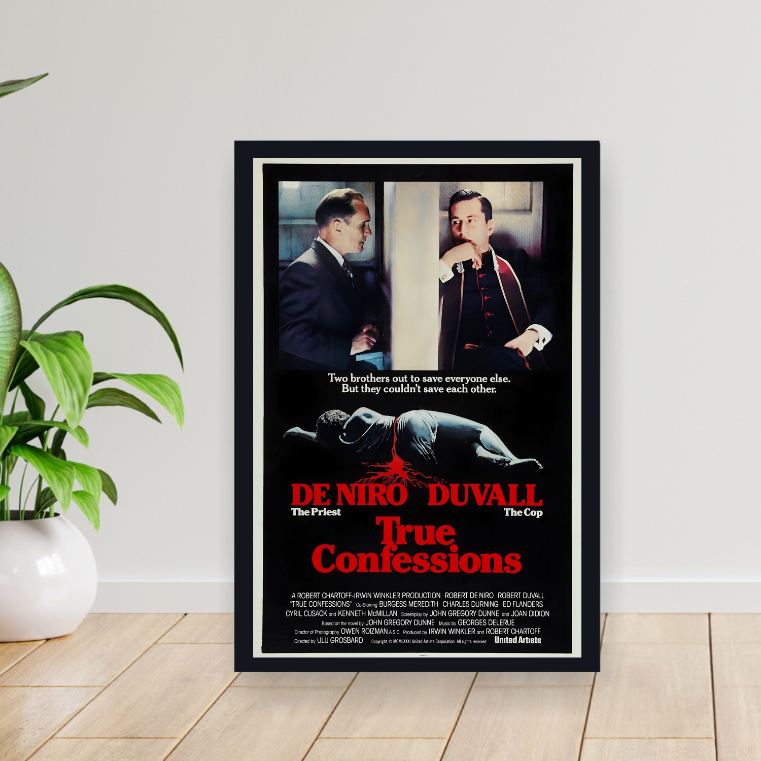 Cuadro 30x40cm Pelicula - True Confessions (1981)
