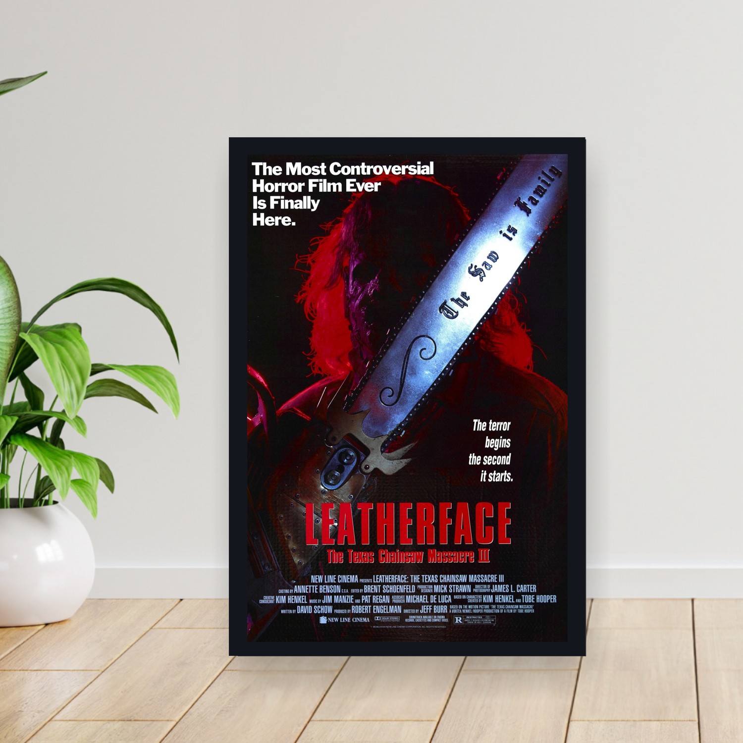 Cuadro 30x40cm Pelicula - Leatherface The Texas Chainsaw Massacre III (1990)