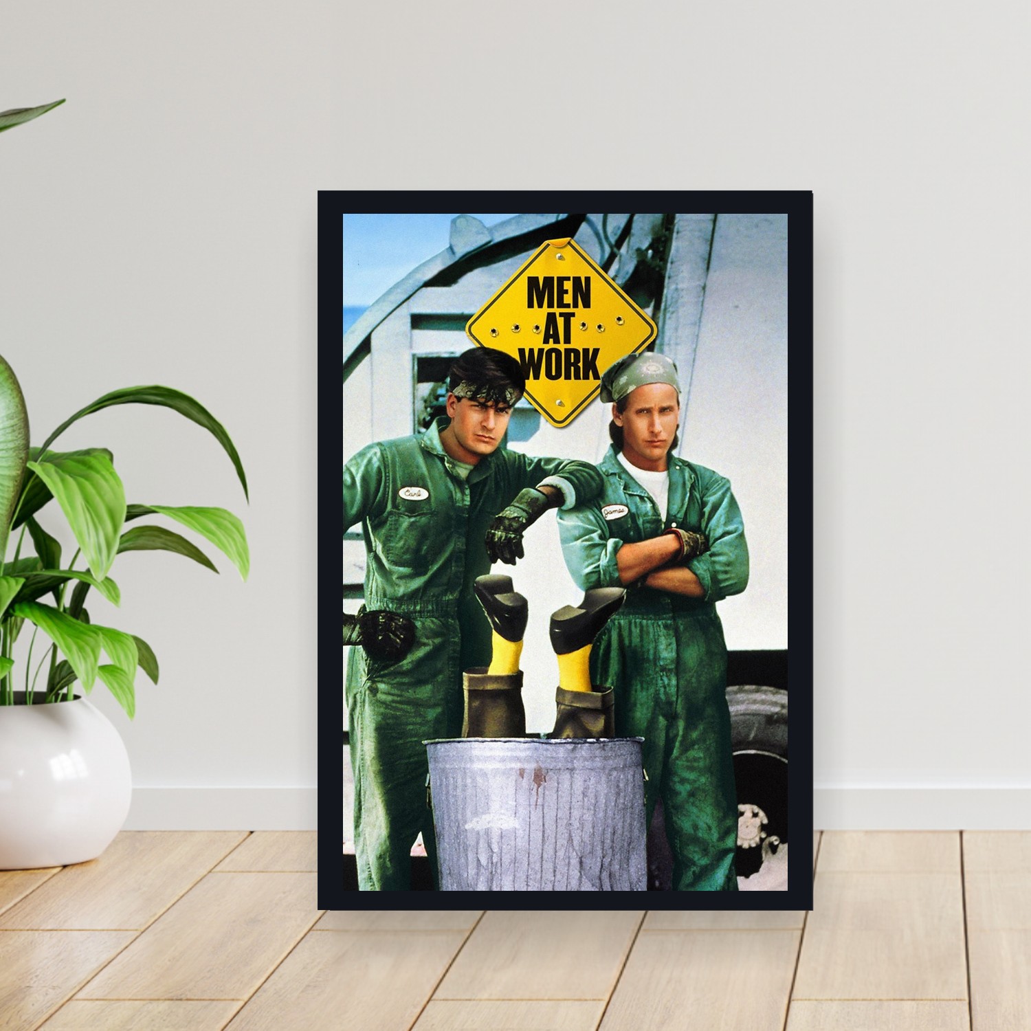 Cuadro 30x40cm Pelicula - Men at Work (1990)