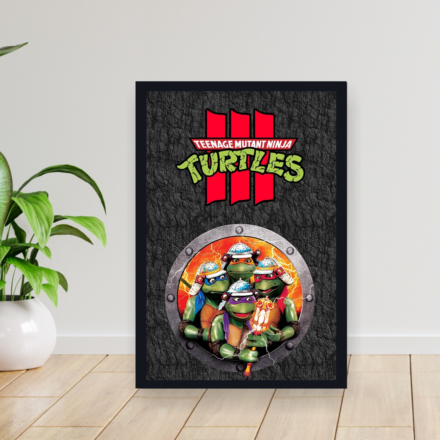 Cuadro 30x40cm Pelicula - Teenage Mutant Ninja Turtles III (1993)