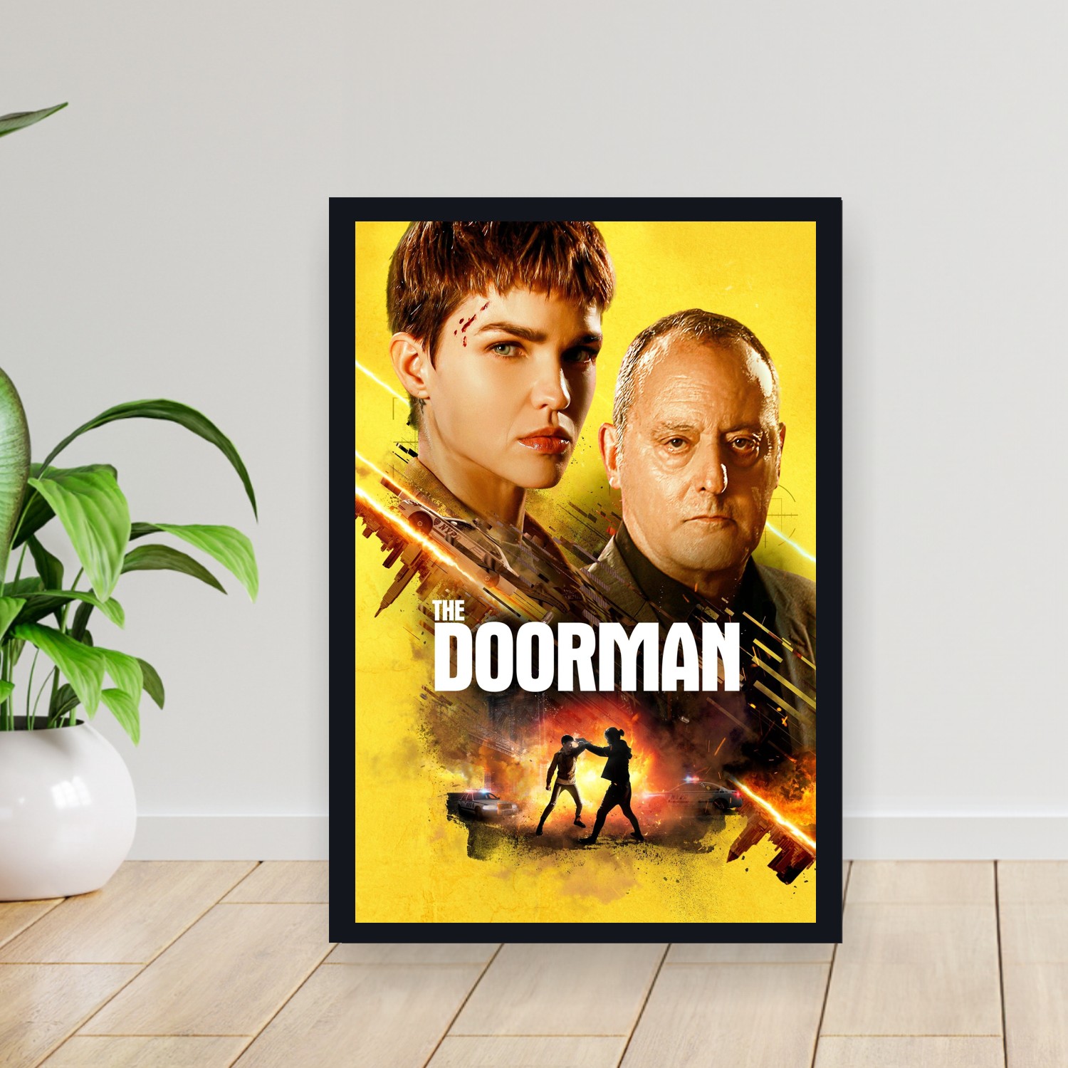 Cuadro 30x40cm Pelicula - The Doorman (2020)
