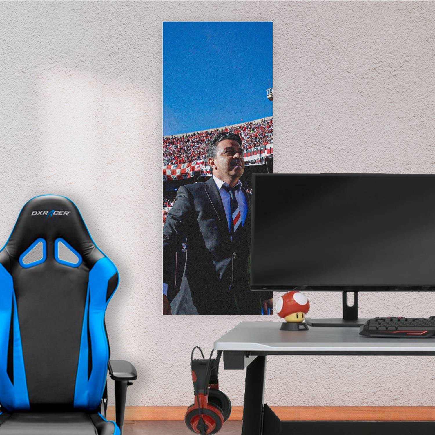 Cuadro grande 30x80cm Gallardo granulado Futbol