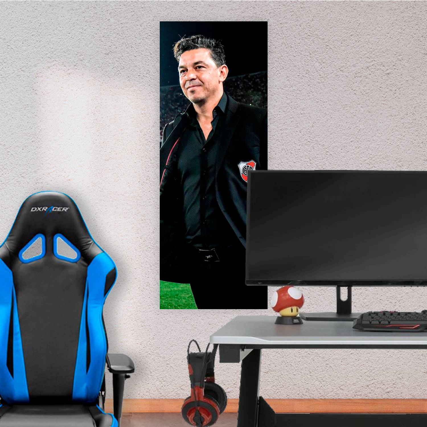 Cuadro grande 30x80cm Gallardo saco con escudo Futbol