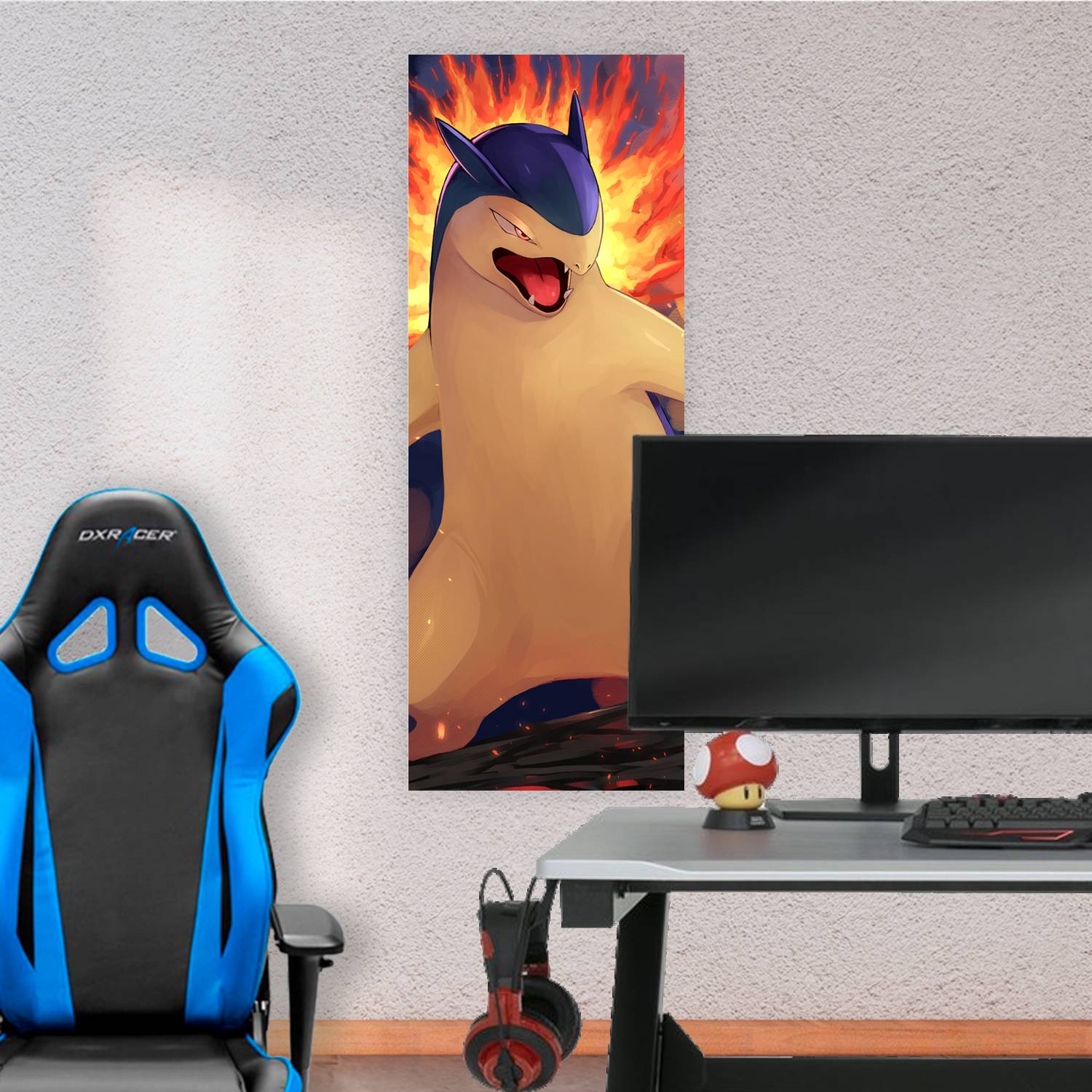 Cuadro grande 30x80cm Typhlosion Pokemon