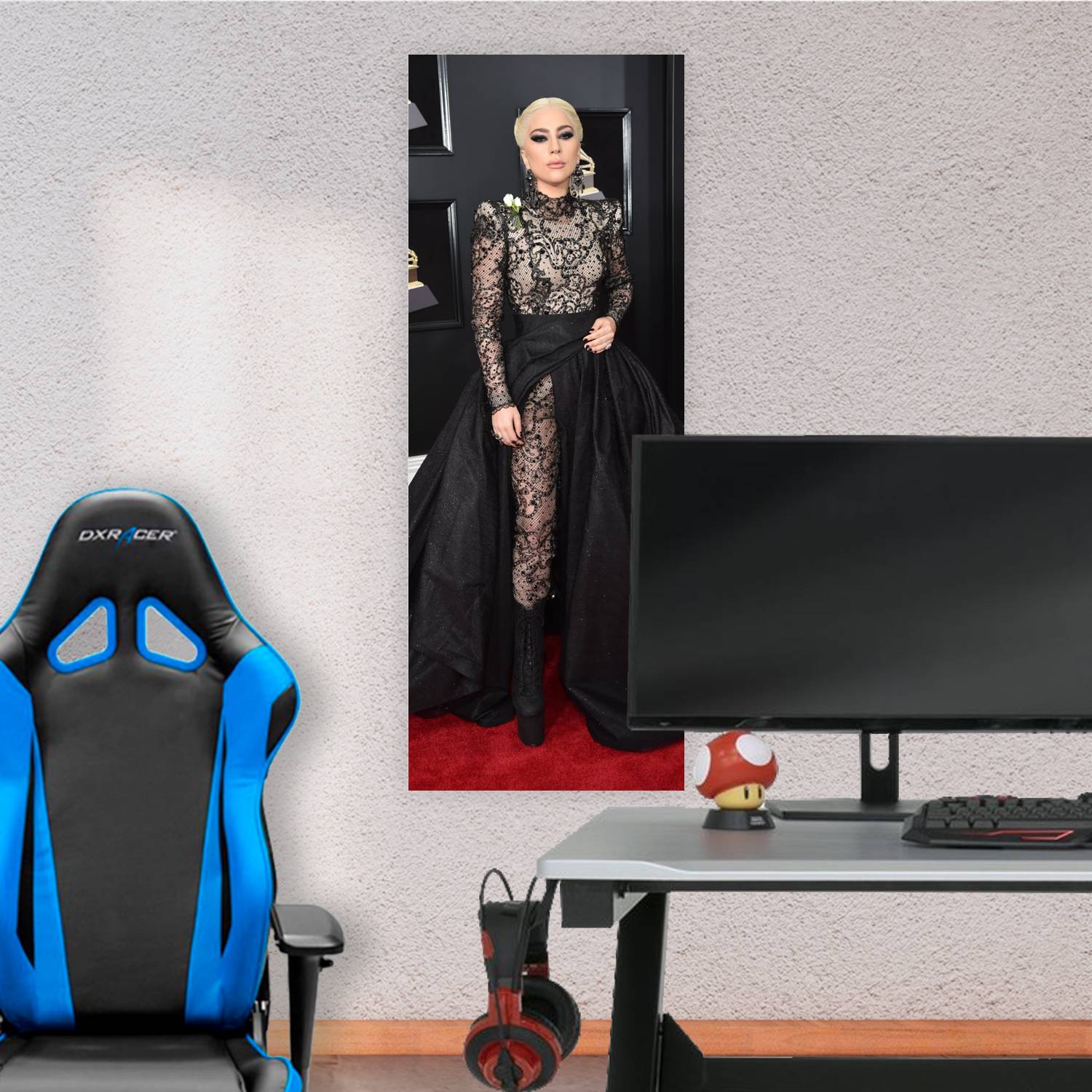 Cuadro grande 30x80cm Lady Gaga Grammys Musica