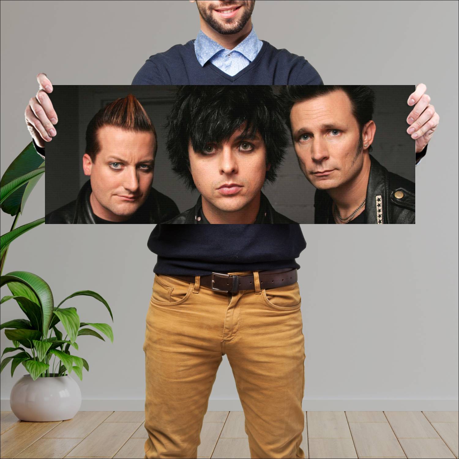 Cuadro grande 30x80cm Green Day 21 Guns Musica