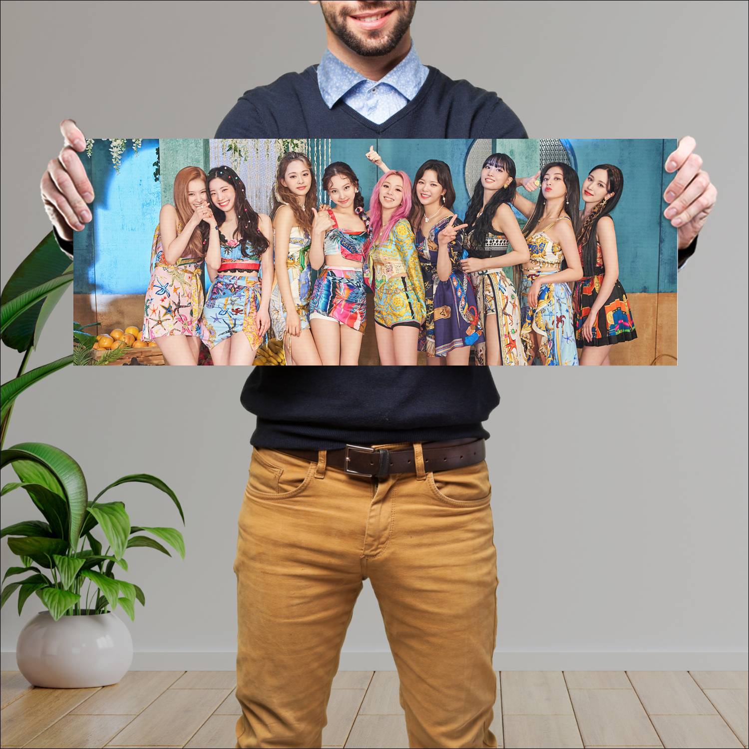 Cuadro grande 30x80cm Twice Summer Diseño AN