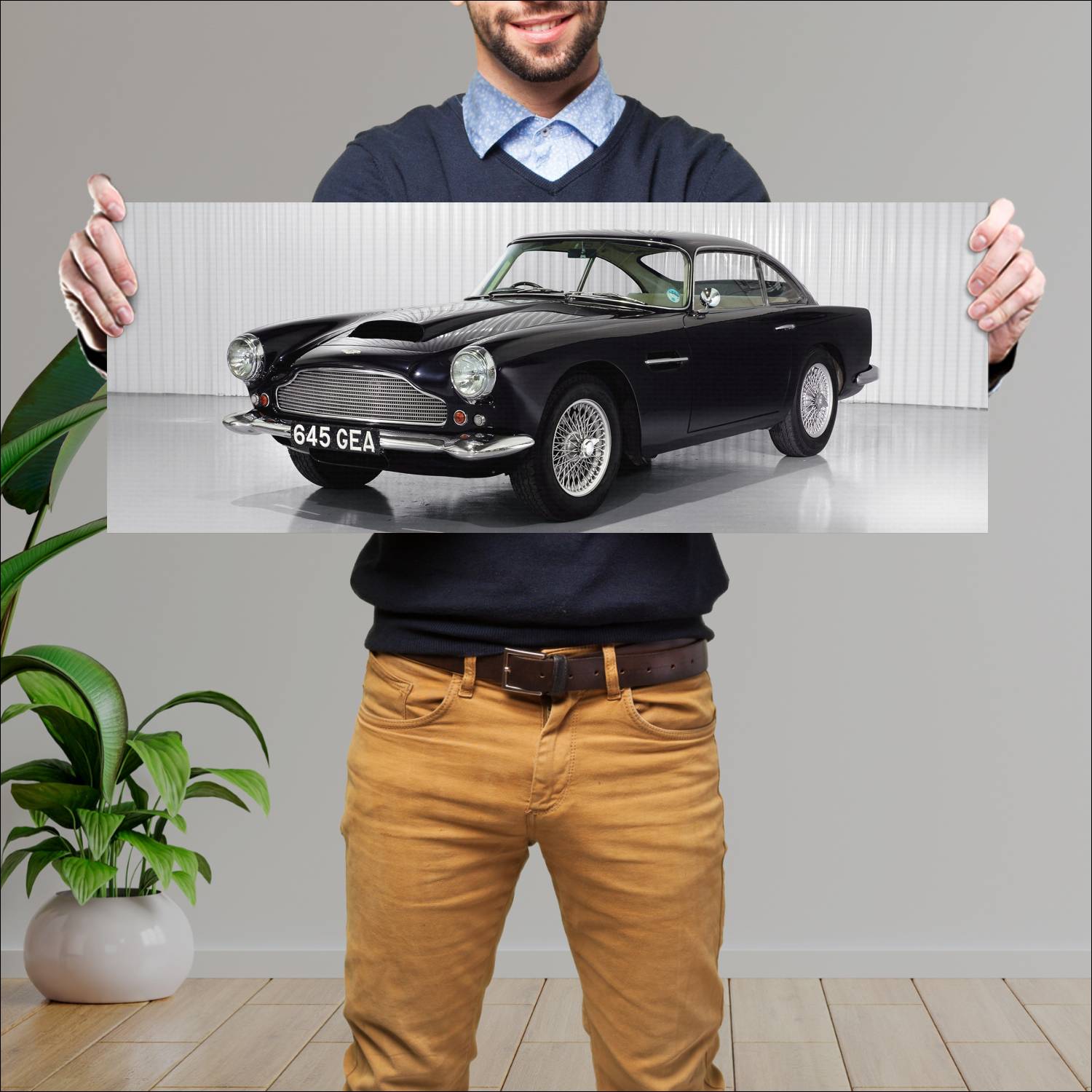 Cuadro grande 30x80cm 1959 aston martin db4 protot 42 Aston Martin