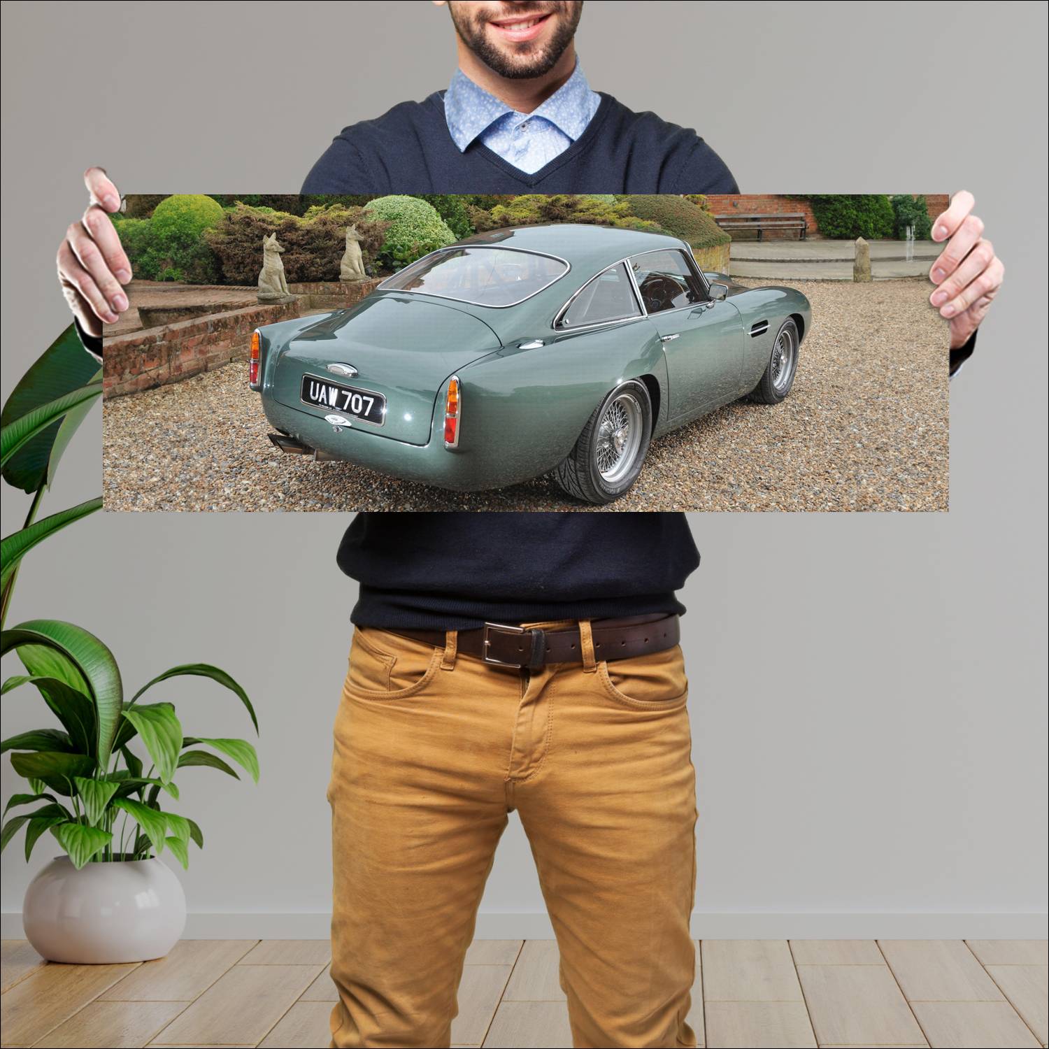 Cuadro grande 30x80cm 1959 aston martin db4 works 44 Aston Martin