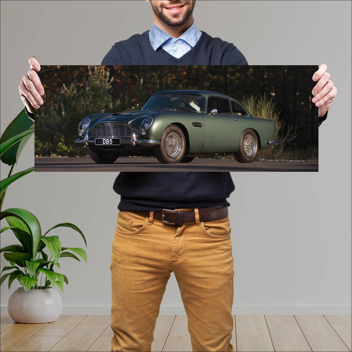 Cuadro grande 30x80cm 1963 aston martin db5 auto 82 Aston Martin