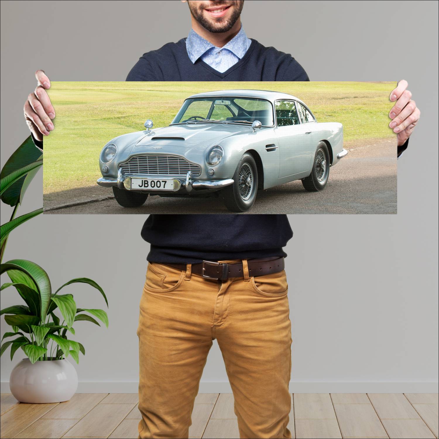 Cuadro grande 30x80cm 1964 aston martin db5 james 88 Aston Martin
