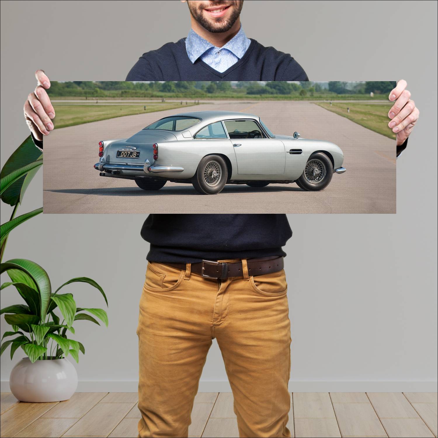 Cuadro grande 30x80cm 1964 aston martin db5 james 89 Aston Martin