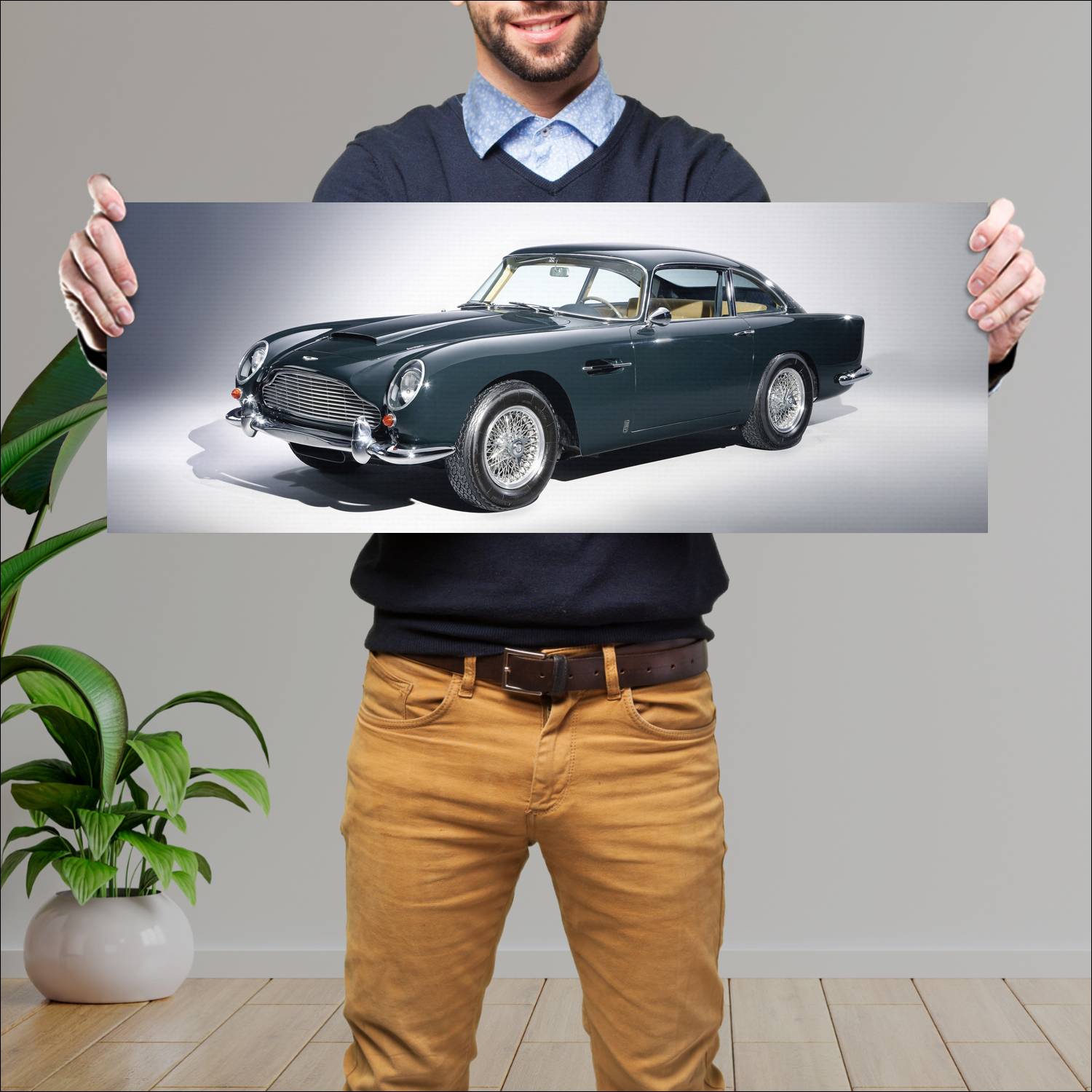 Cuadro grande 30x80cm 1964 aston martin db5 vantag 91 Aston Martin