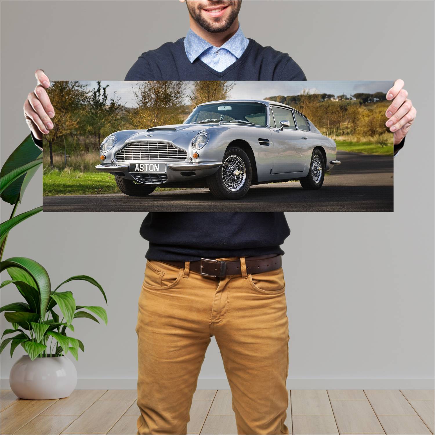 Cuadro grande 30x80cm 1965 aston martin db6 uk 400 103 Aston Martin