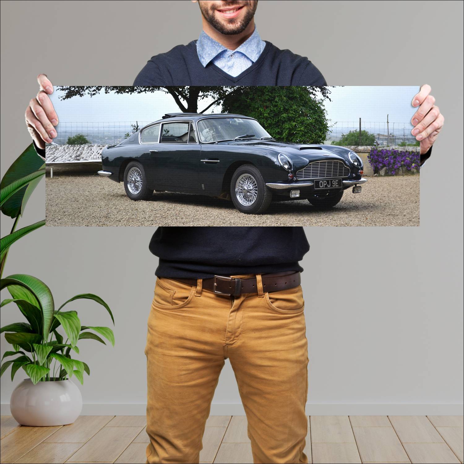 Cuadro grande 30x80cm 1965 aston martin db6 uk 400 104 Aston Martin