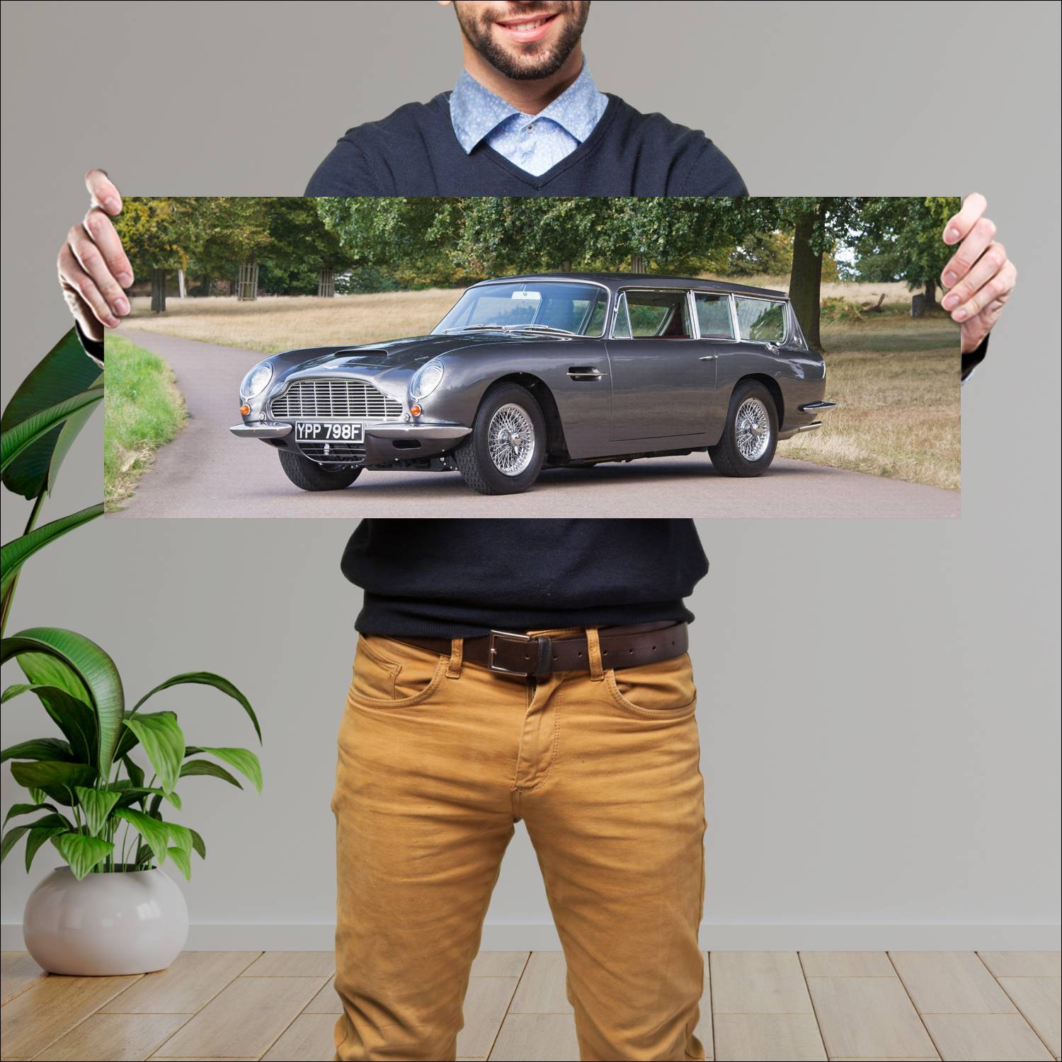 Cuadro grande 30x80cm 1967 aston martin db6 shooti 117 Aston Martin