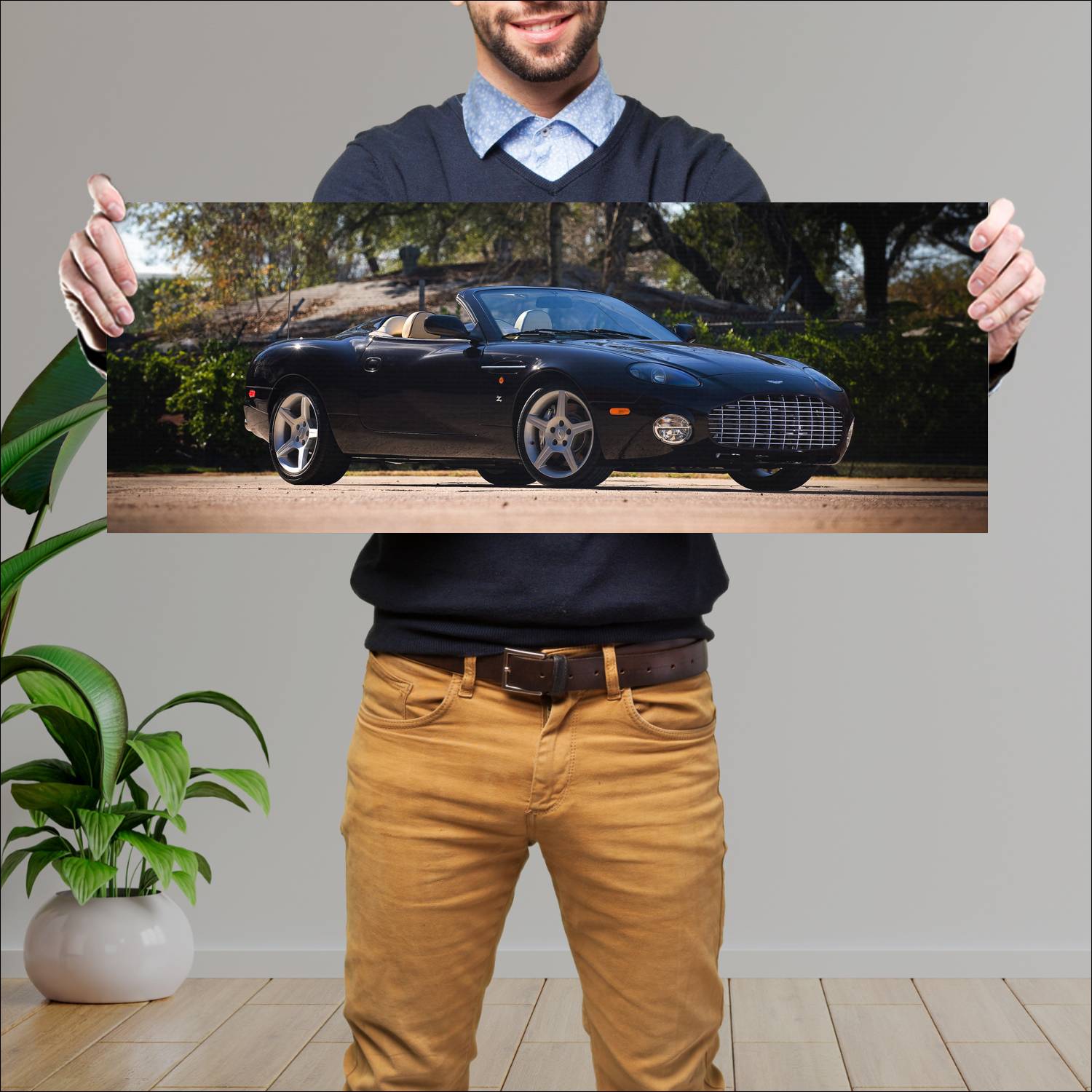 Cuadro grande 30x80cm 2003 aston martin db ar1 zag 227 Aston Martin