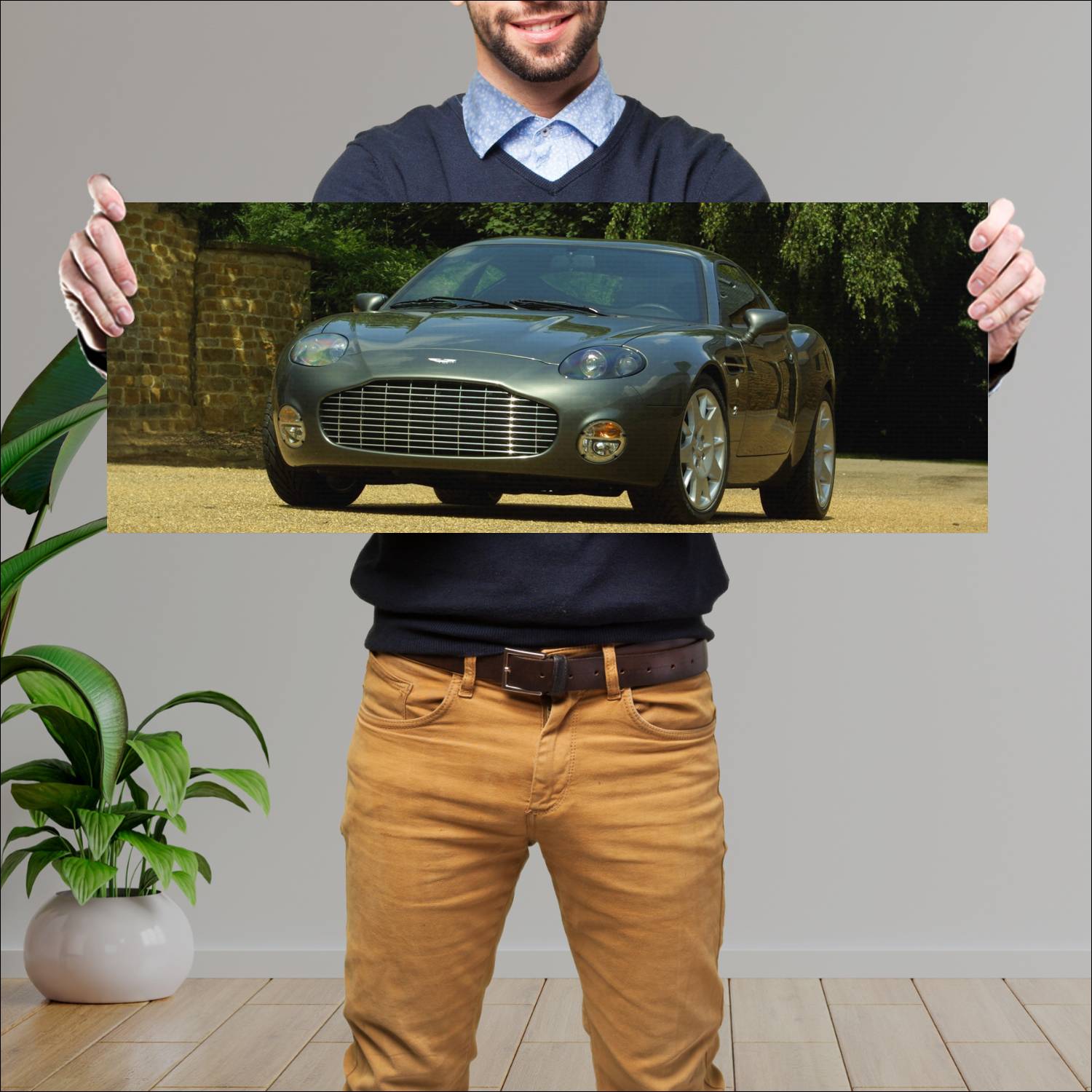 Cuadro grande 30x80cm 2003 aston martin db7 zagato 234 Aston Martin