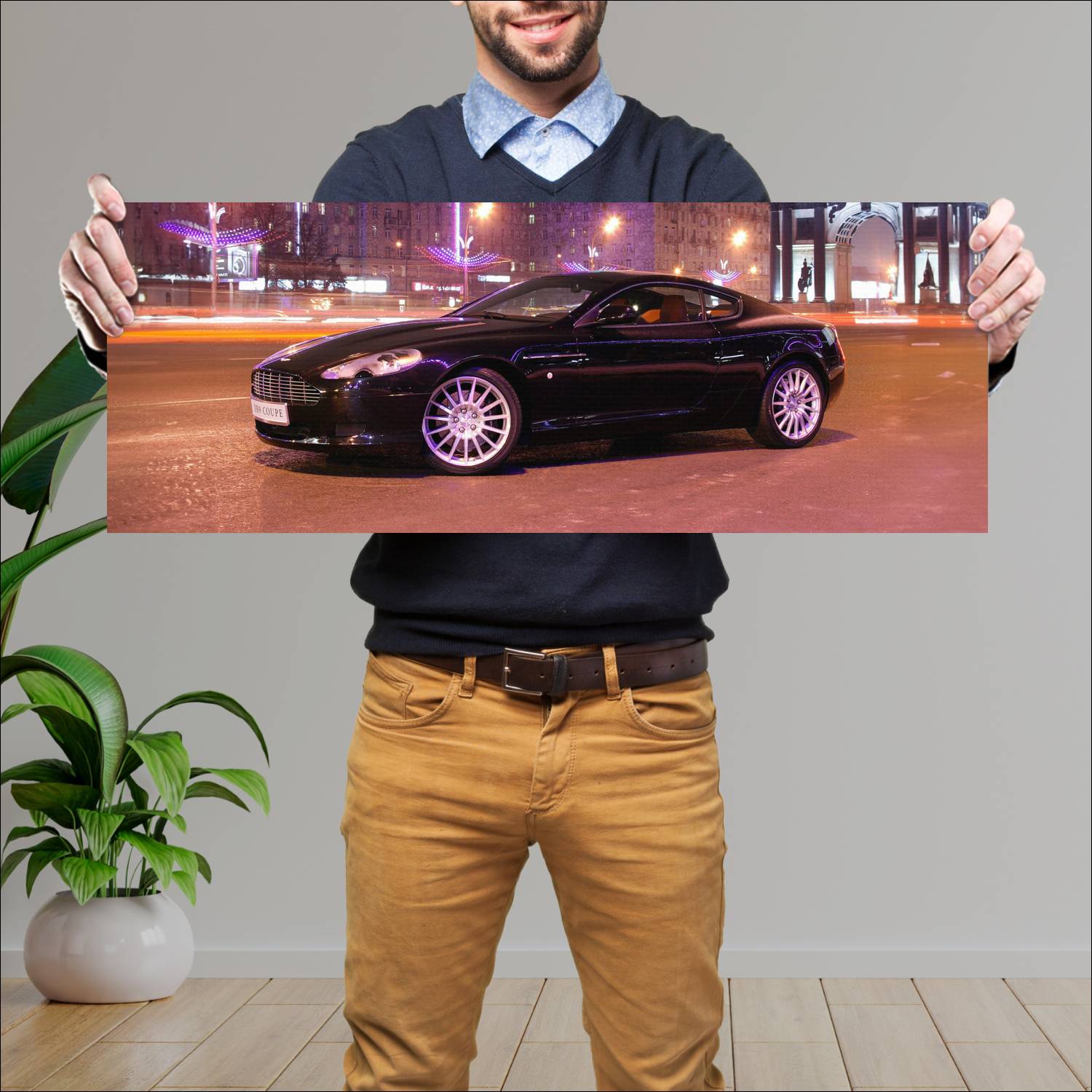 Cuadro grande 30x80cm 2004 aston martin db9 auto 236 Aston Martin