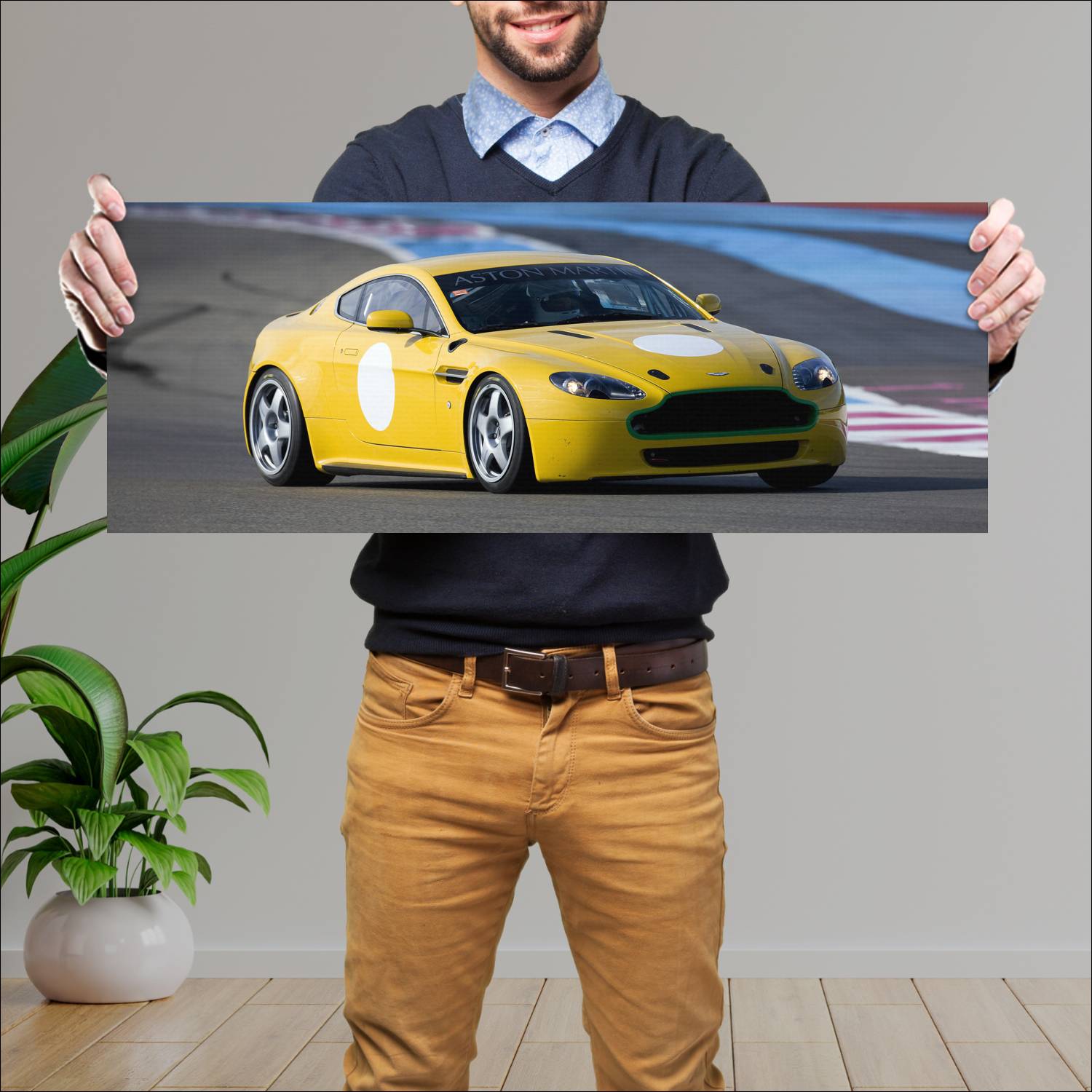 Cuadro grande 30x80cm 2007 aston martin vantage n2 274 Aston Martin