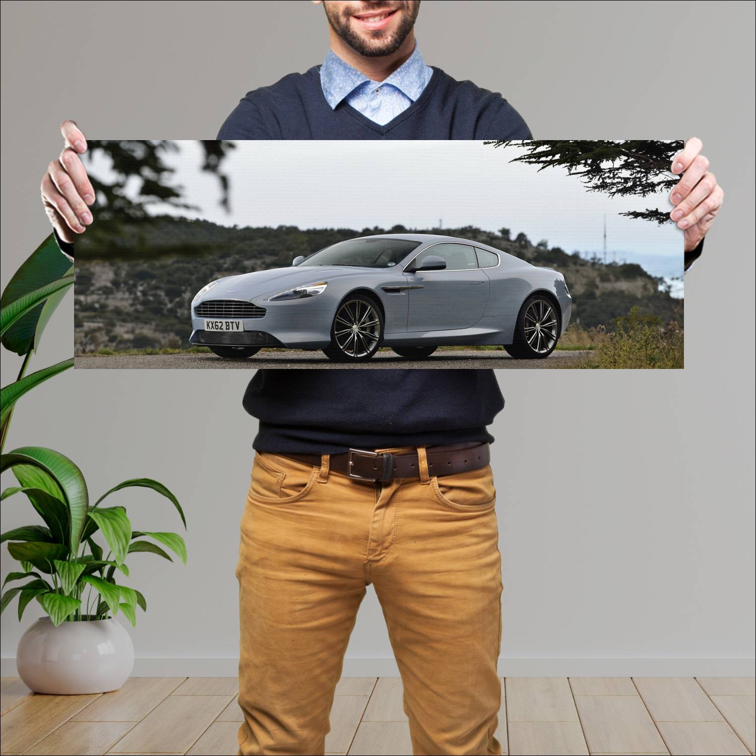 Cuadro grande 30x80cm 2012 aston martin db9 auto 376 Aston Martin