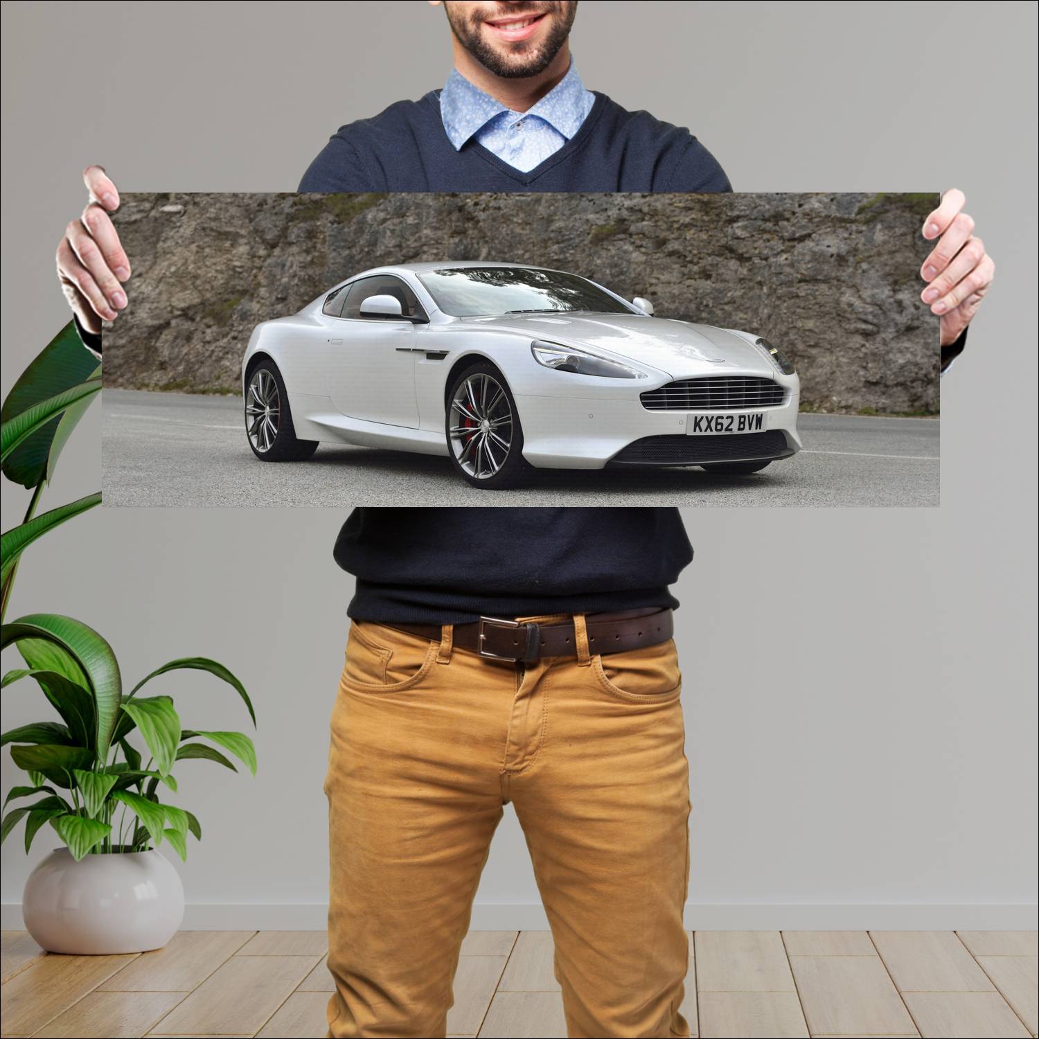 Cuadro grande 30x80cm 2012 aston martin db9 uk 109 378 Aston Martin