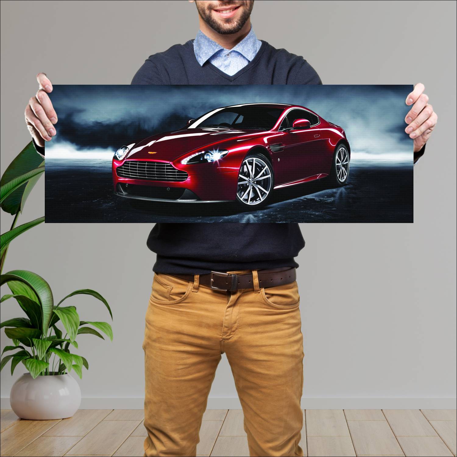 Cuadro grande 30x80cm 2012 aston martin v8 vantage 392 Aston Martin