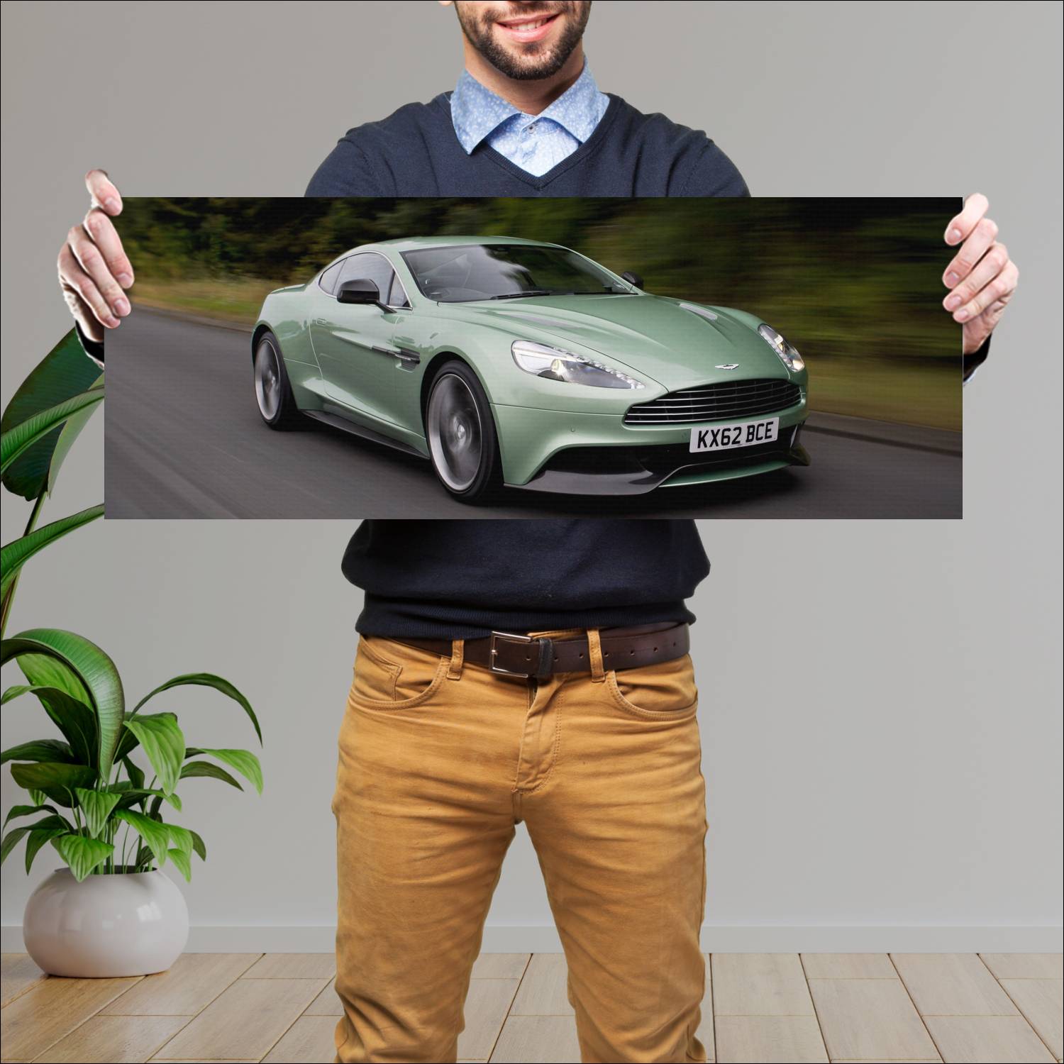 Cuadro grande 30x80cm 2012 aston martin vanquish u 403 Aston Martin