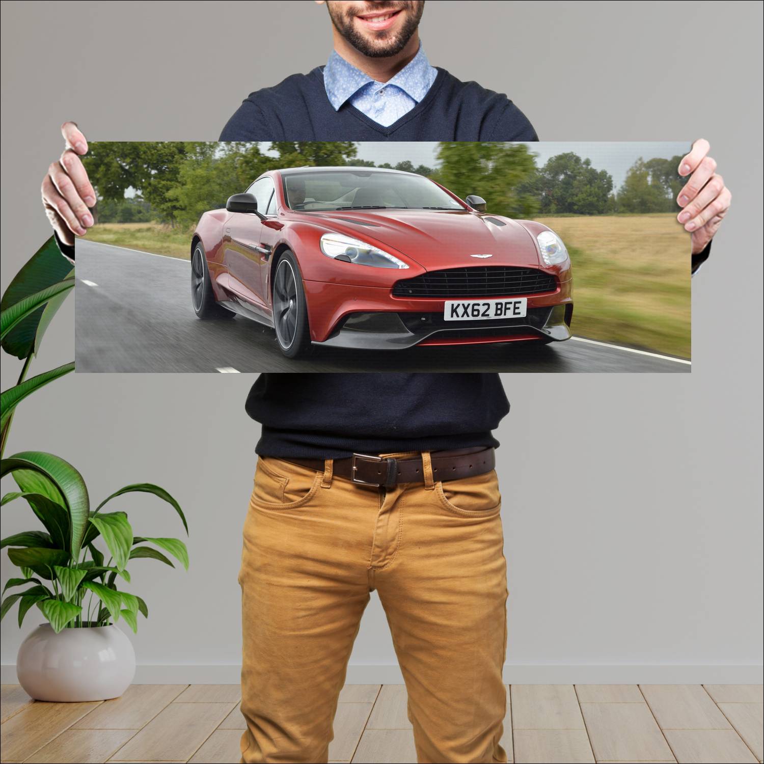 Cuadro grande 30x80cm 2012 aston martin vanquish u 404 Aston Martin