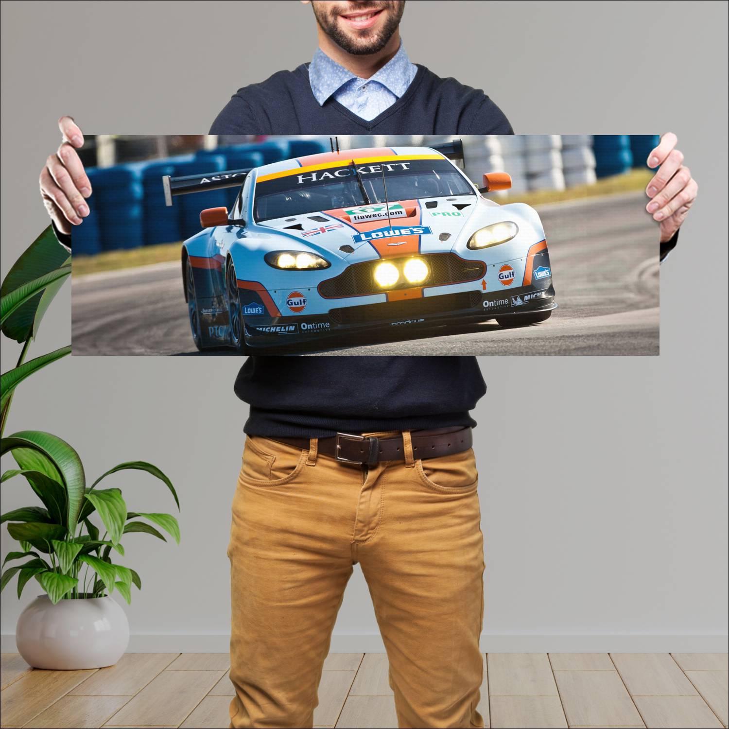 Cuadro grande 30x80cm 2012 aston martin vantage gt 409 Aston Martin