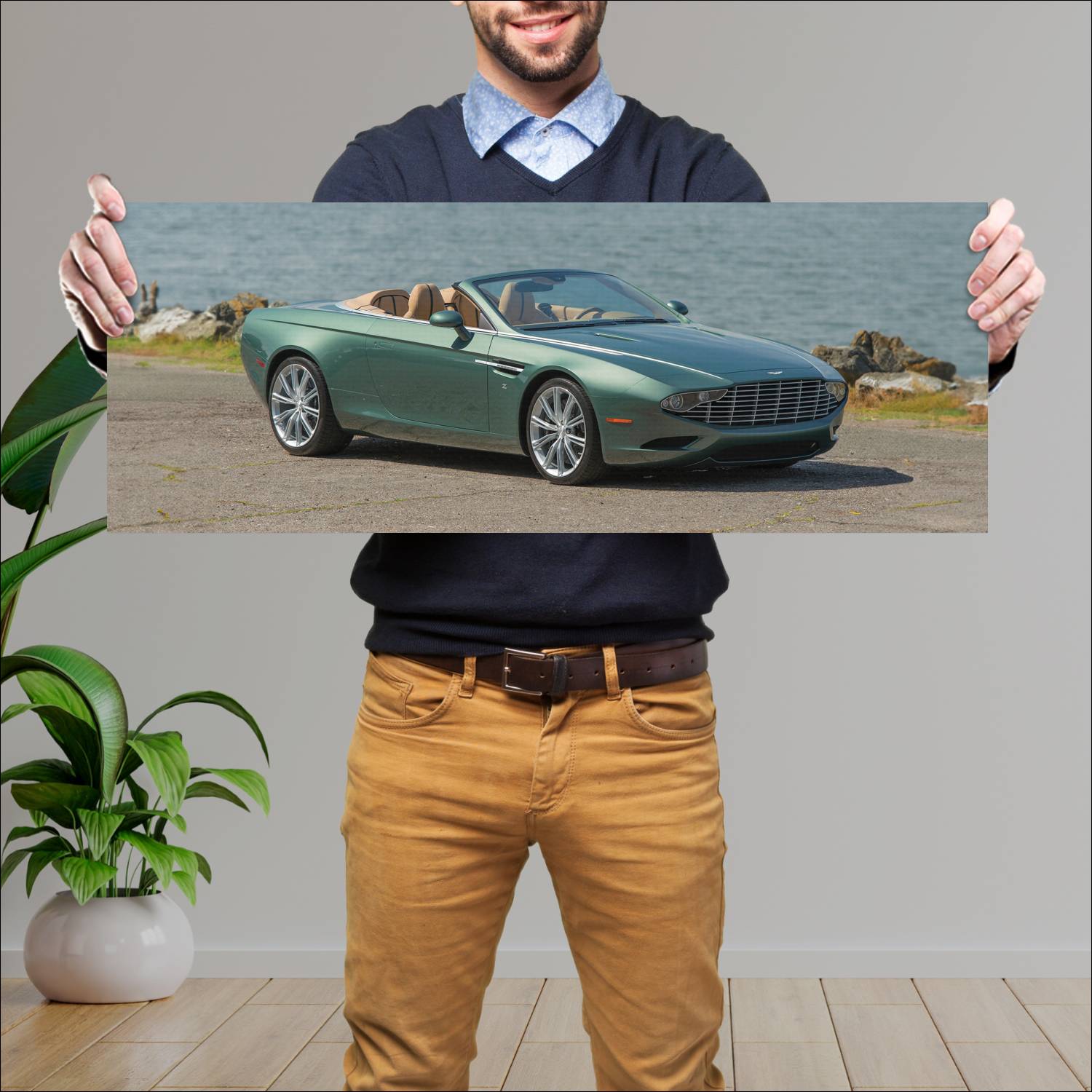 Cuadro grande 30x80cm 2013 aston martin db9 spyder 416 Aston Martin