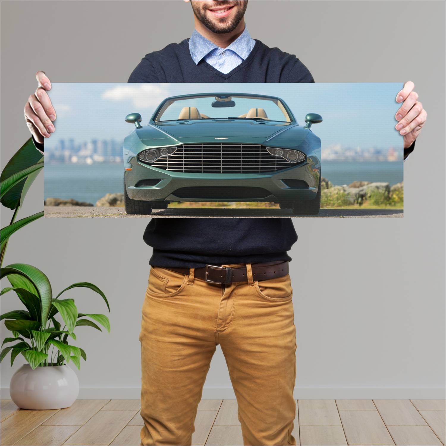 Cuadro grande 30x80cm 2013 aston martin db9 spyder 418 Aston Martin