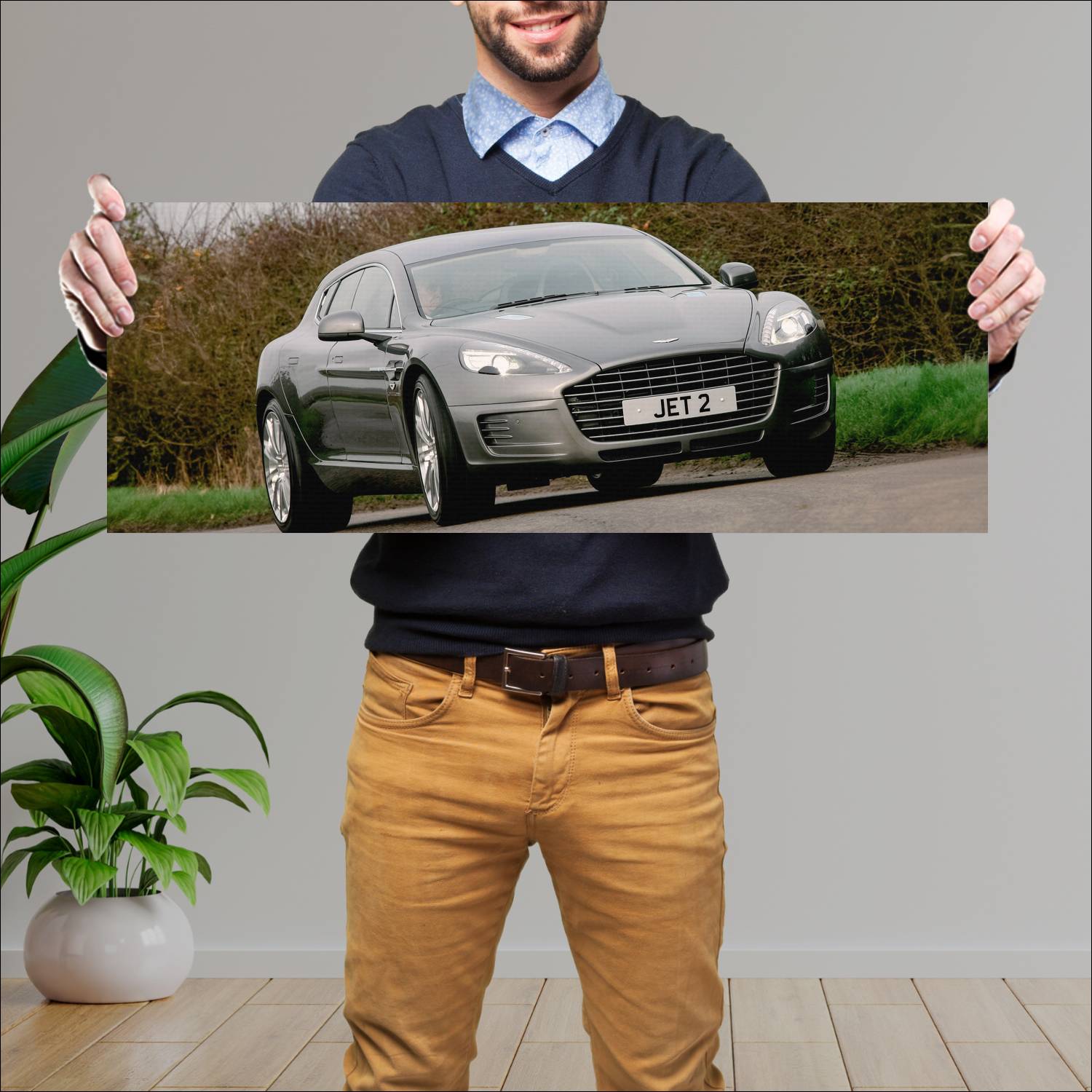 Cuadro grande 30x80cm 2013 aston martin jet 2 plus 425 Aston Martin