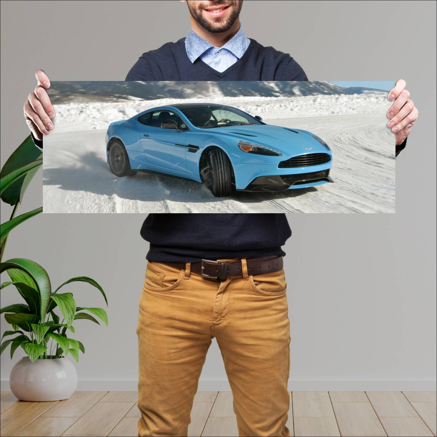 Cuadro grande 30x80cm 2013 aston martin vanquish u 443 Aston Martin