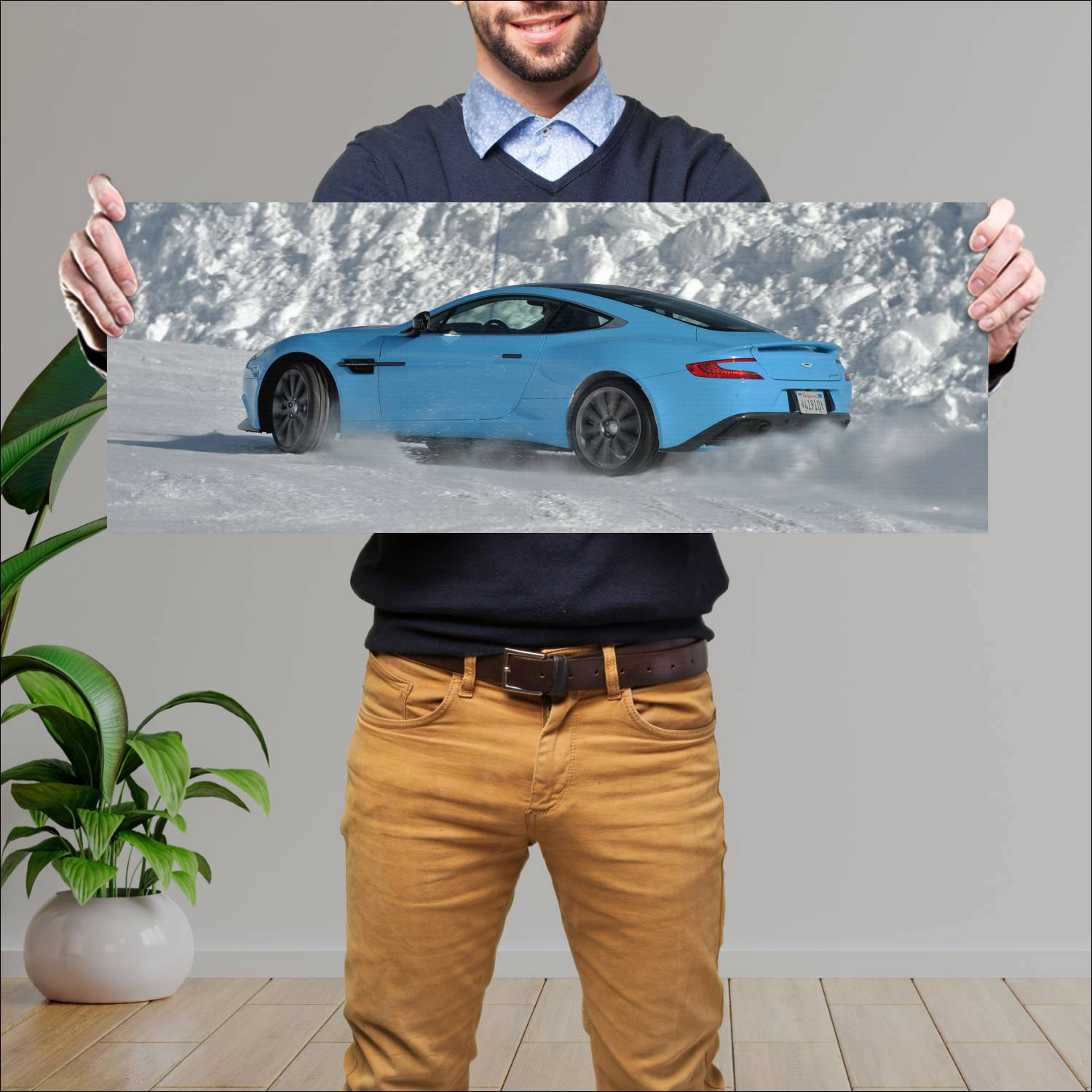 Cuadro grande 30x80cm 2013 aston martin vanquish u 446 Aston Martin