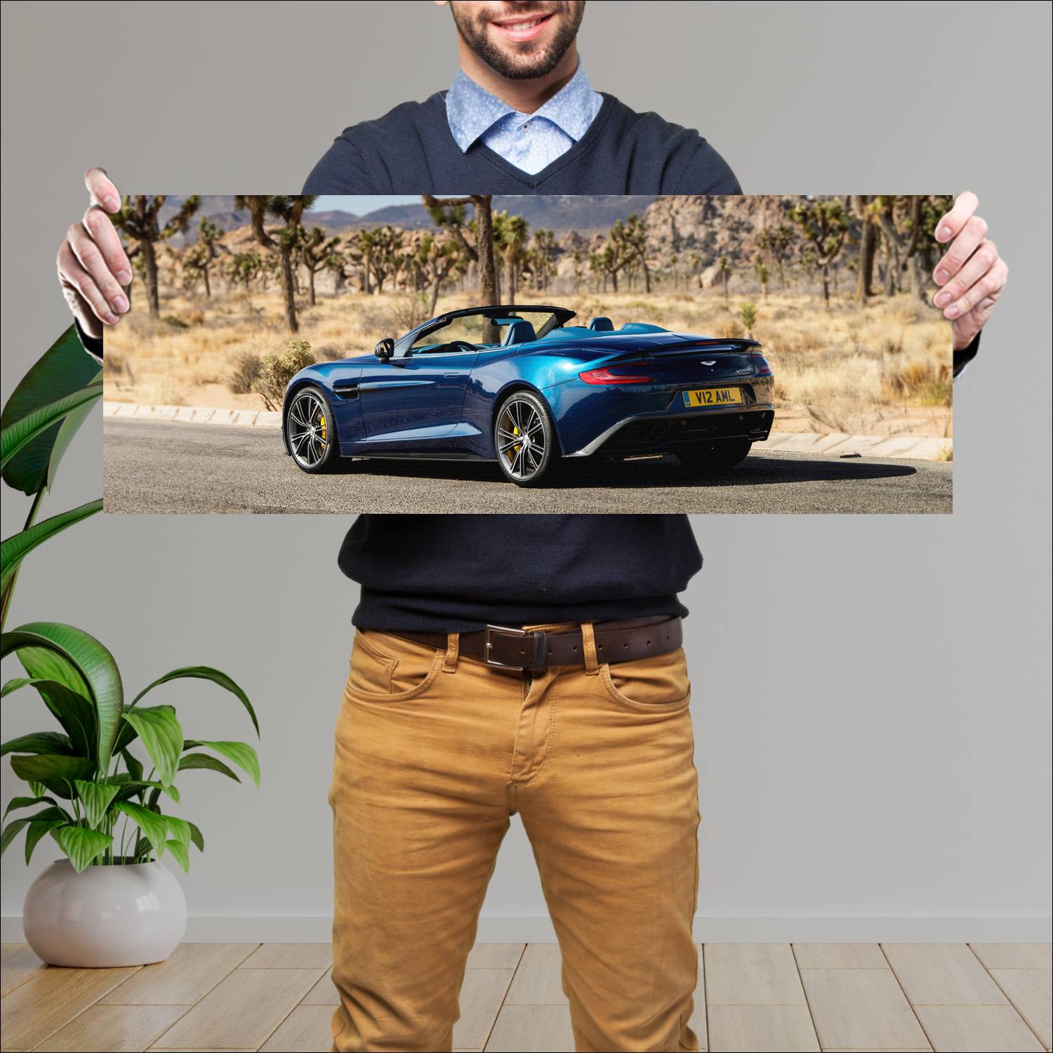 Cuadro grande 30x80cm 2013 aston martin vanquish v 451 Aston Martin
