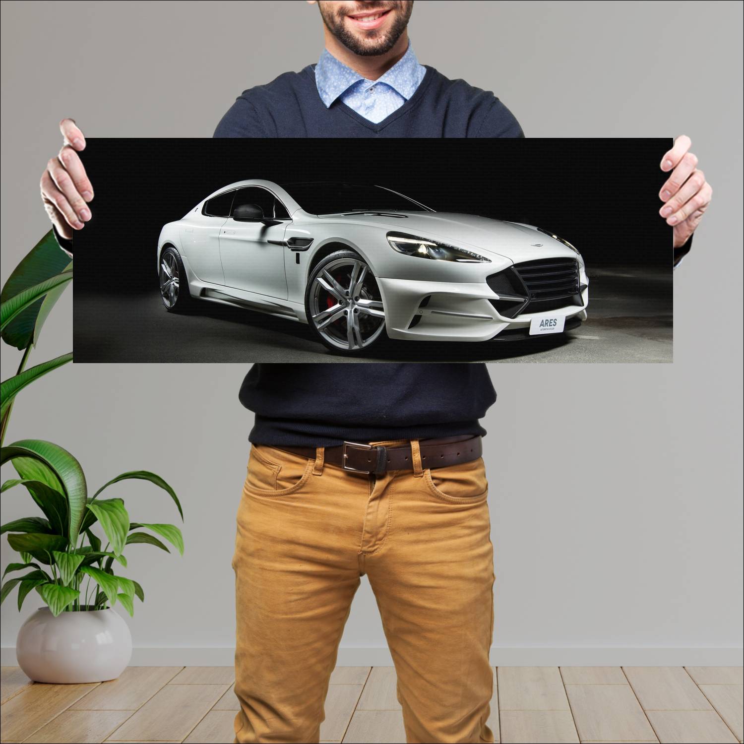 Cuadro grande 30x80cm 2014 aston martin rapide s b 471 Aston Martin