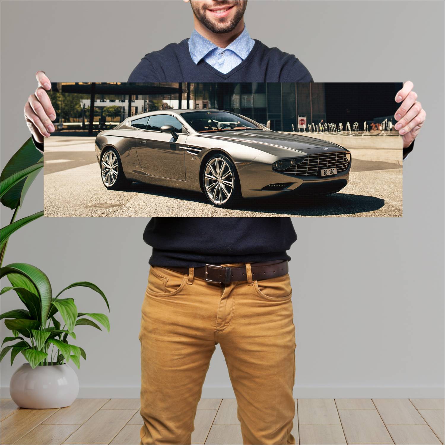 Cuadro grande 30x80cm 2014 aston martin virage sho 492 Aston Martin