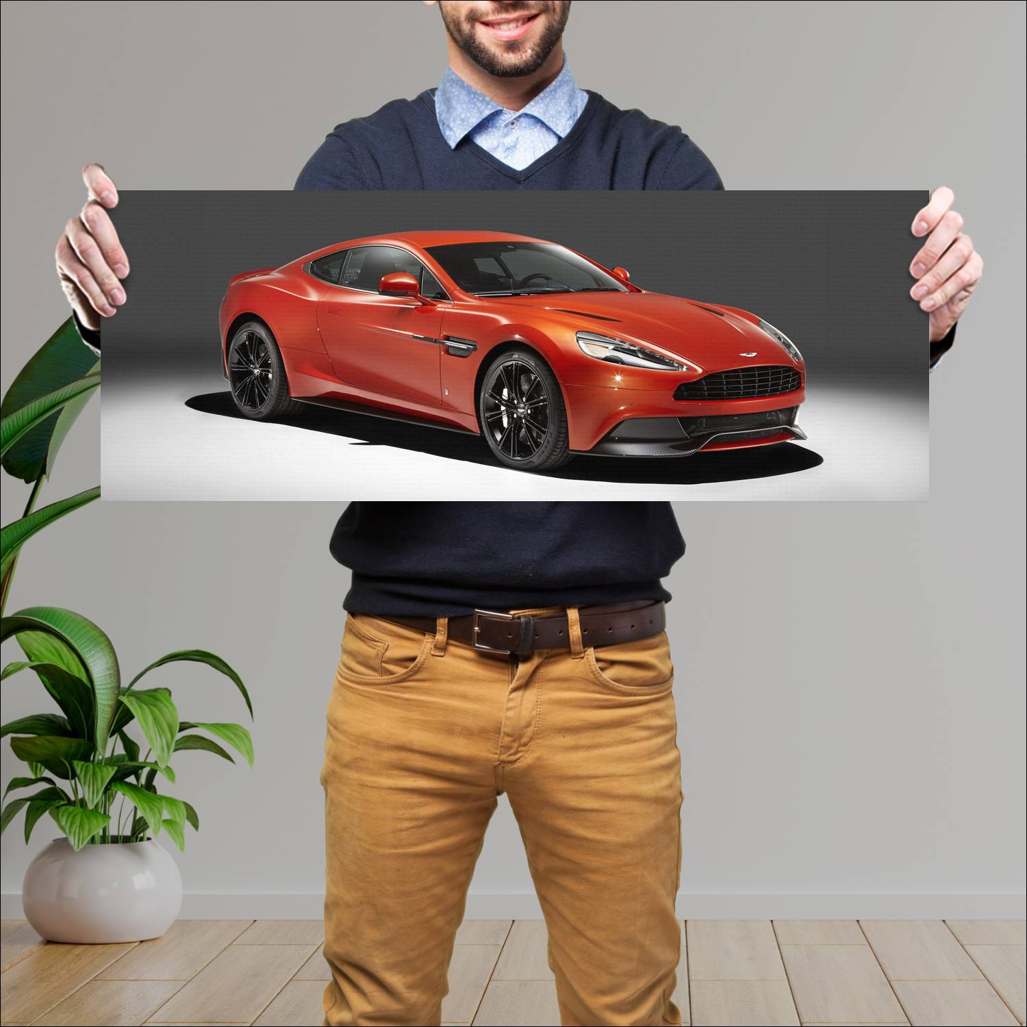 Cuadro grande 30x80cm 2014 q by aston martin vanqu 499 Aston Martin