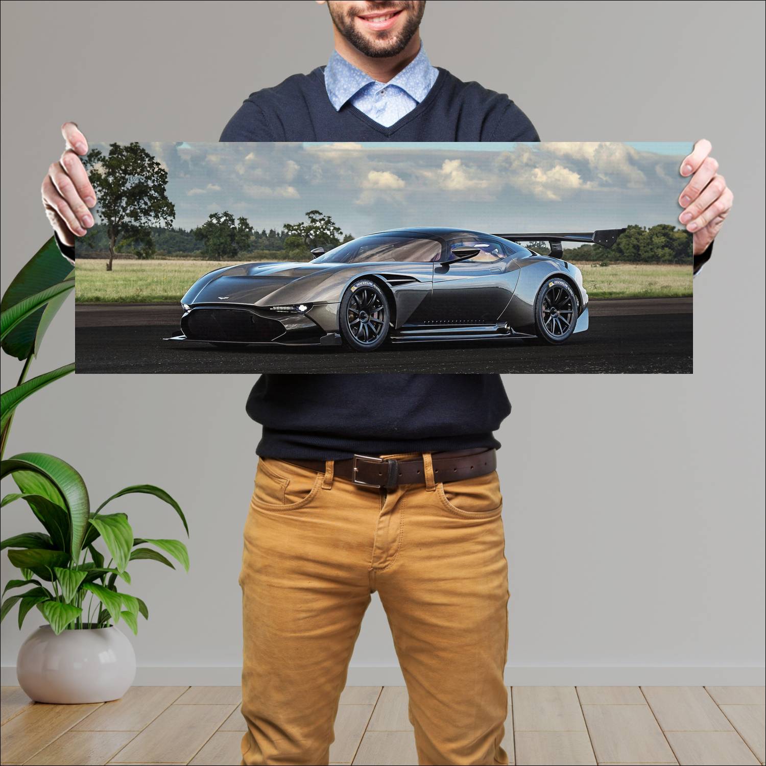 Cuadro grande 30x80cm 2015 aston martin vulcan 335 517 Aston Martin