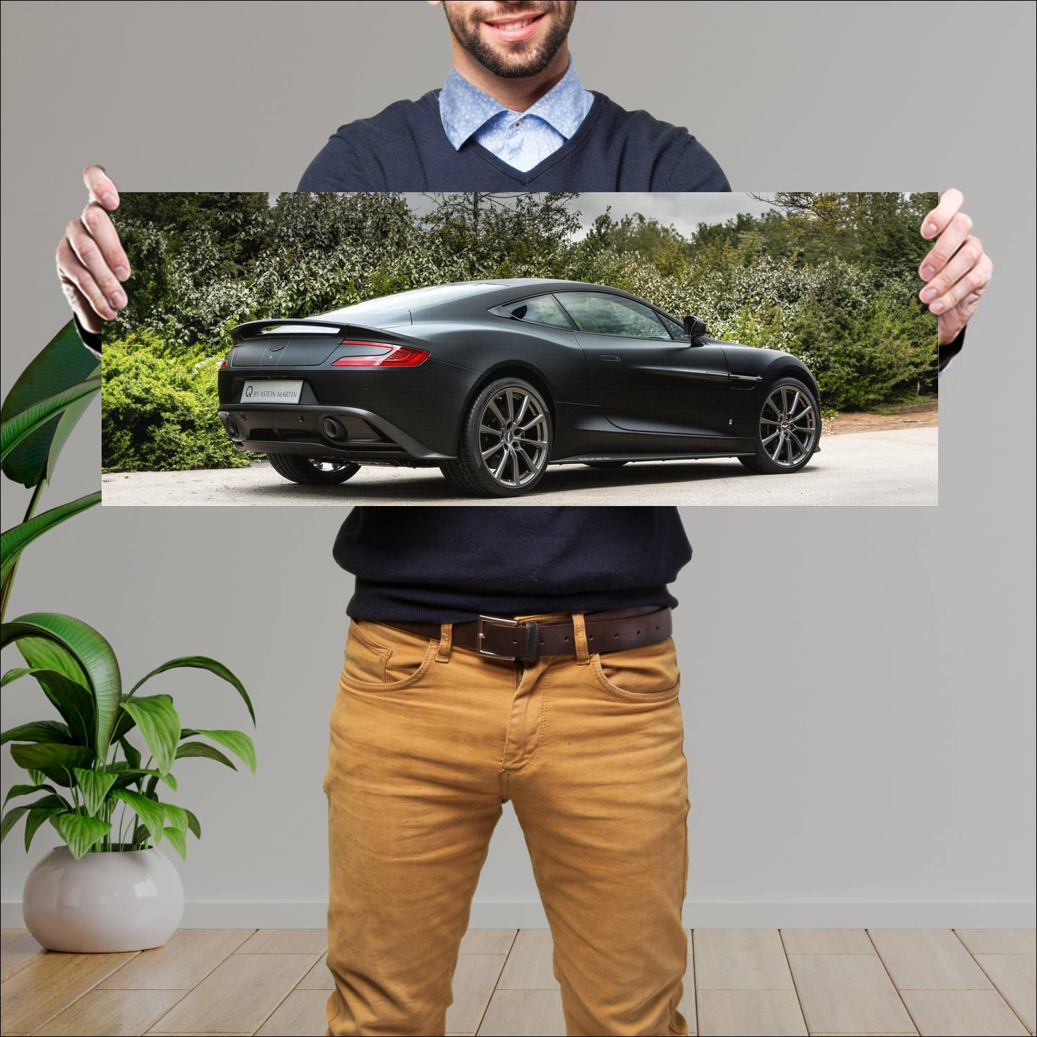 Cuadro grande 30x80cm 2015 q by aston martin vanqu 519 Aston Martin