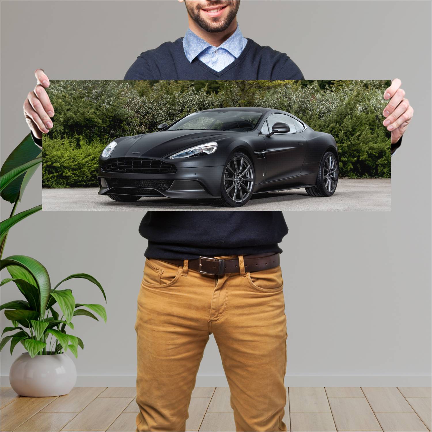 Cuadro grande 30x80cm 2015 q by aston martin vanqu 520 Aston Martin