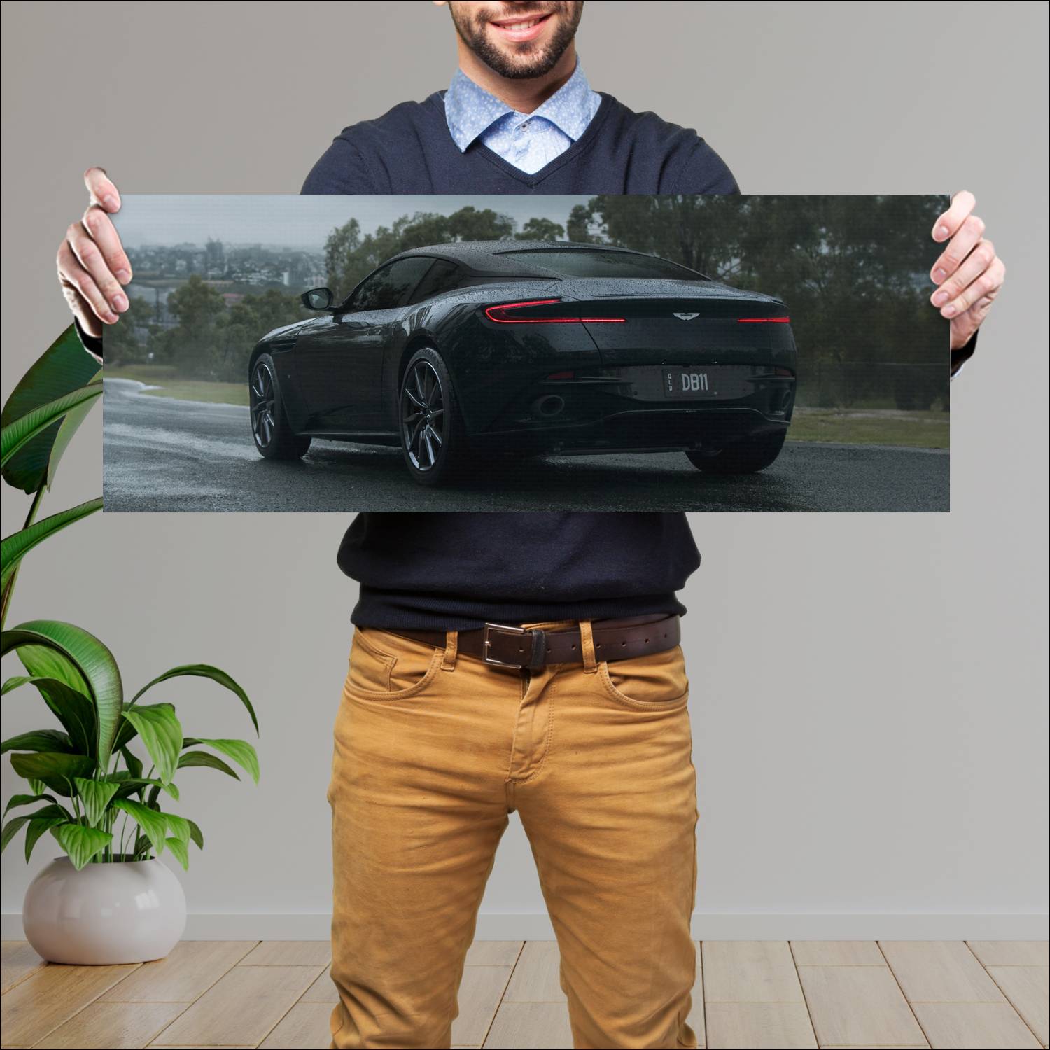Cuadro grande 30x80cm 2017 aston martin db11 au 65 545 Aston Martin