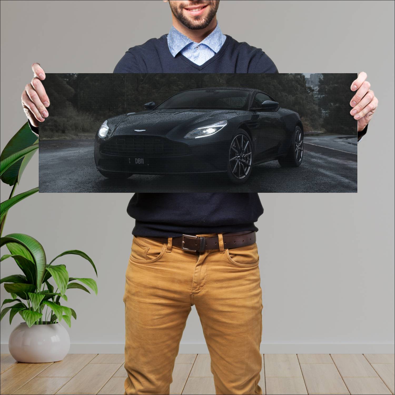 Cuadro grande 30x80cm 2017 aston martin db11 au 65 546 Aston Martin